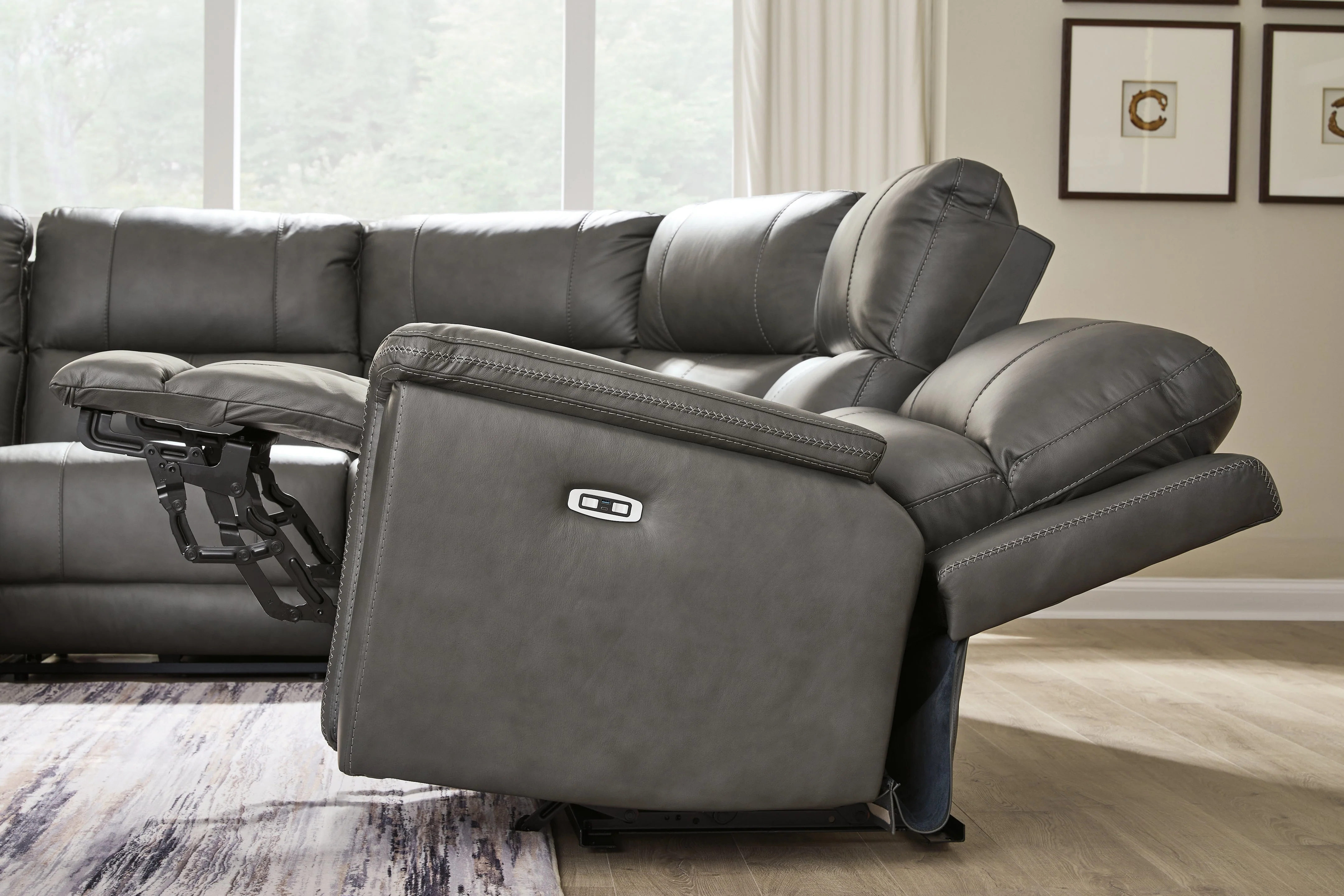 Bleckley Anchor 5-Piece Power Reclining Sectional (Online Special Price) - Image 6