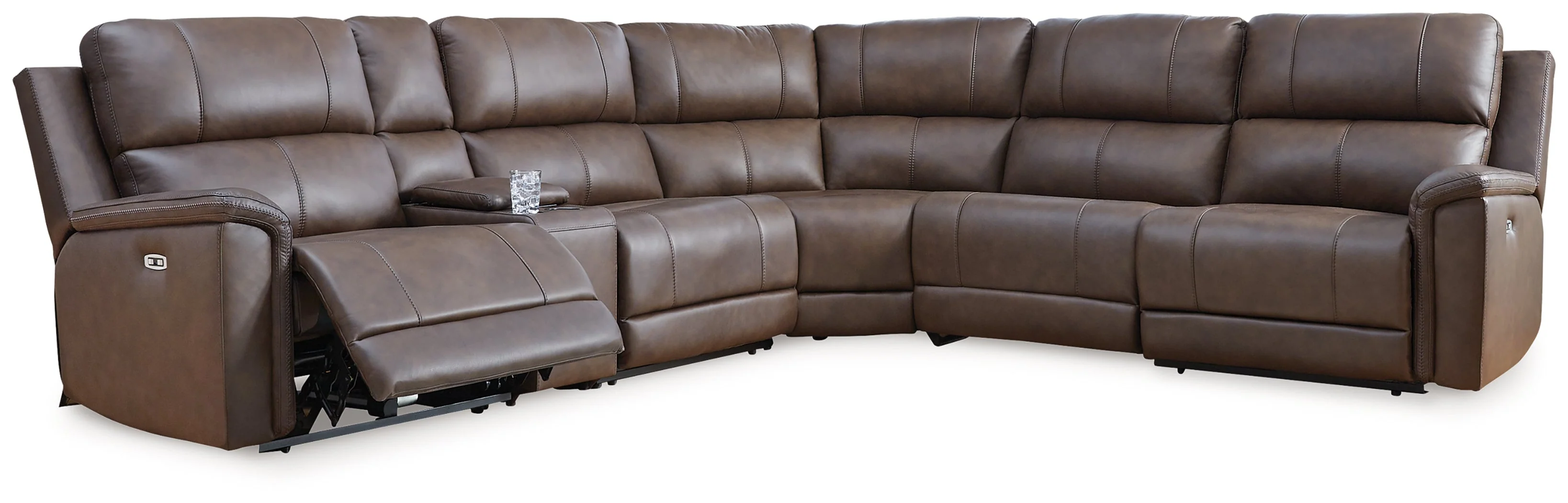 Bleckley Espresso 6-Piece Power Reclining Sectional (Online Special Price) - Image 2