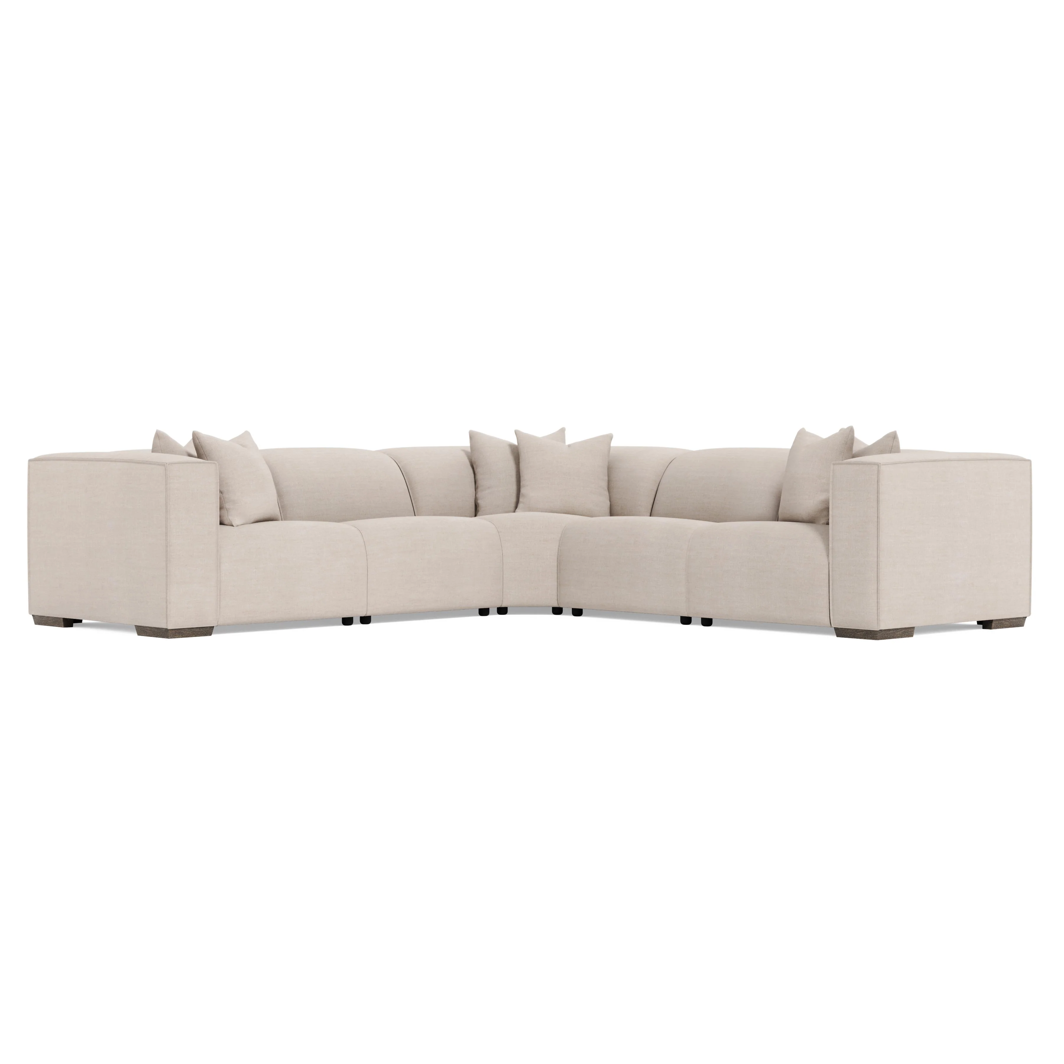 Bliss White/Cream 5-Piece Fabric Power Motion Sectional - Image 3