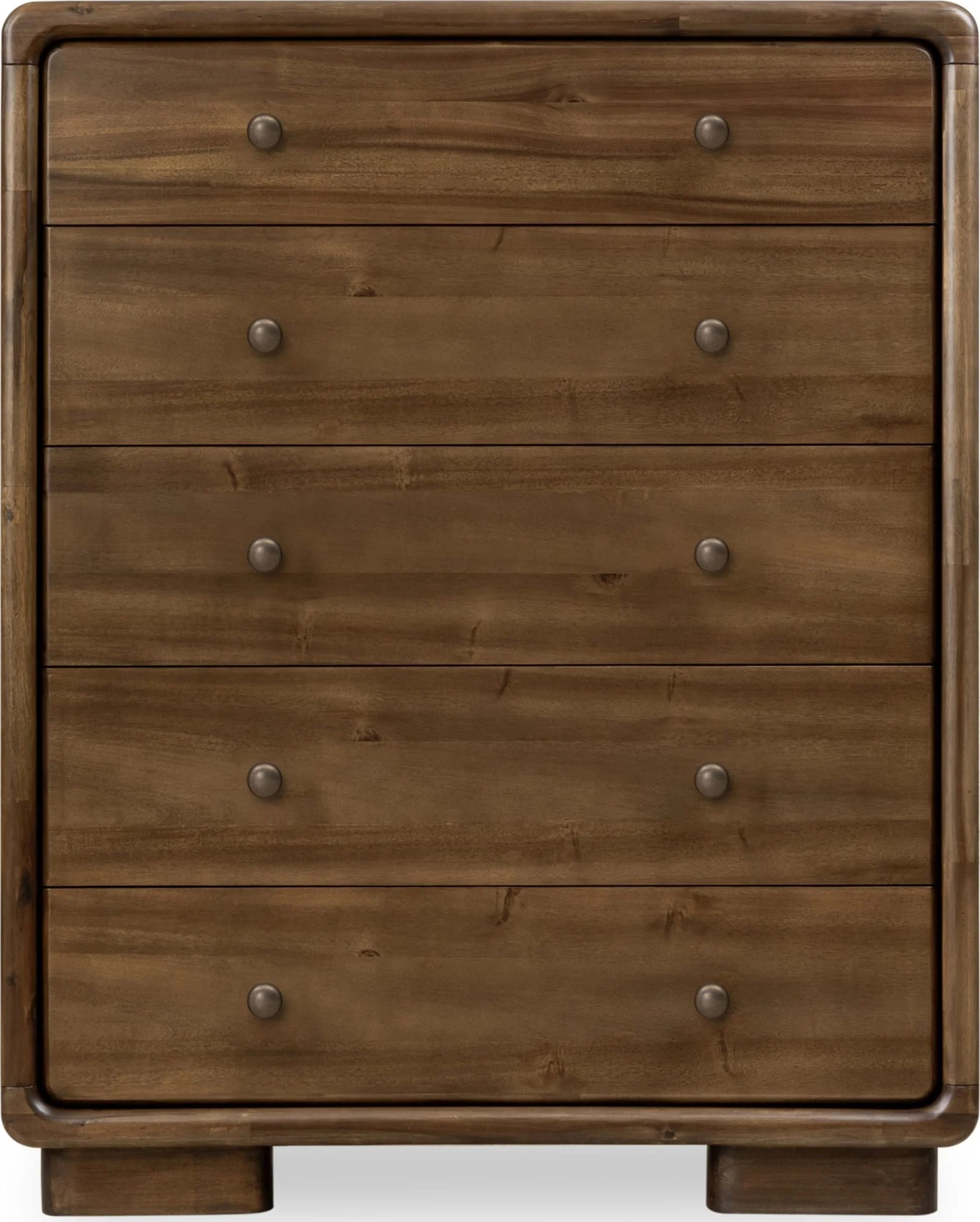 Boka Impala Five Drawer Acacia Wood Chest - Image 3