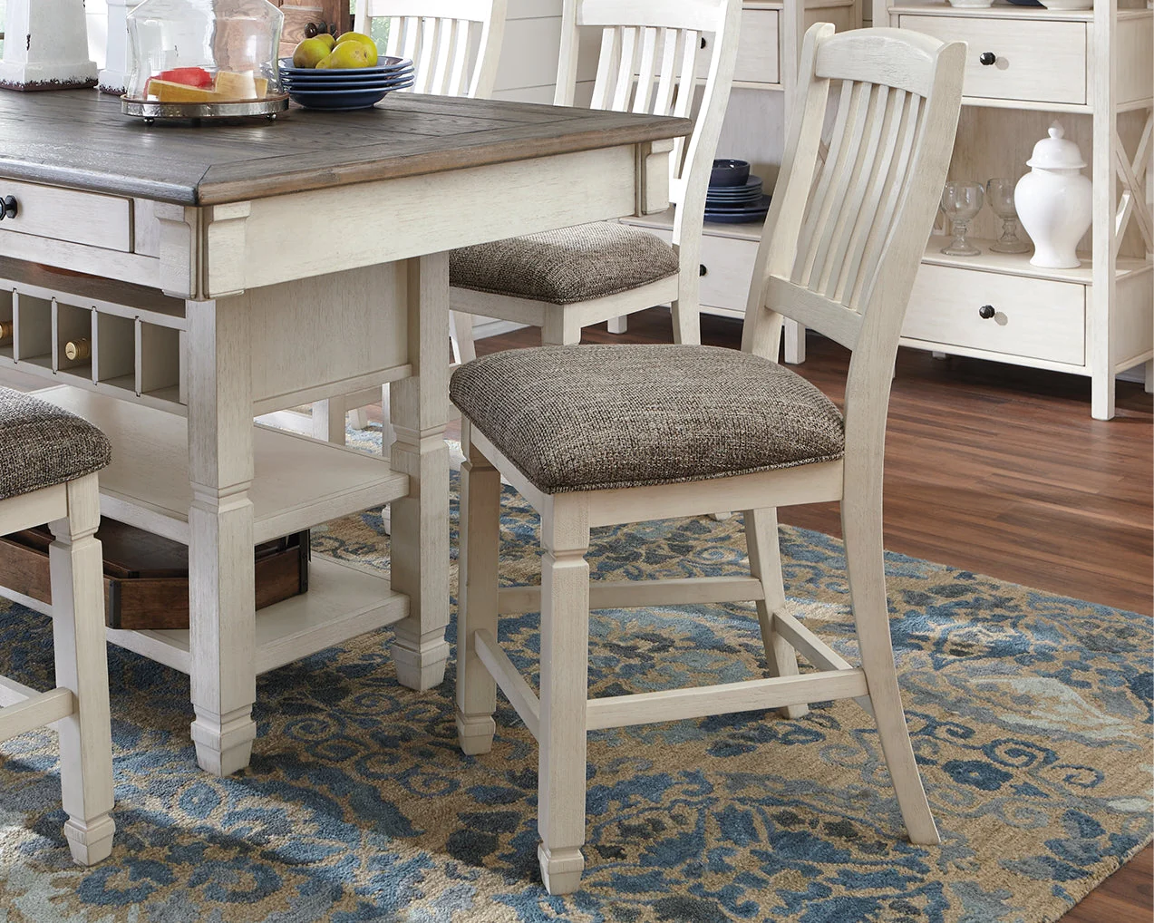 Bolanburg Antique White Counter Height Dining Table and 4 Barstools (Online Special Price) - Image 2