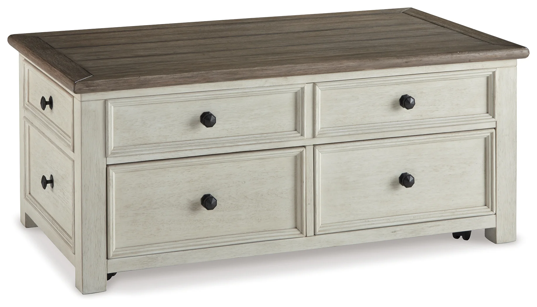 Bolanburg Two-tone Coffee Table and 2 Chairside End Tables with Console - Image 11