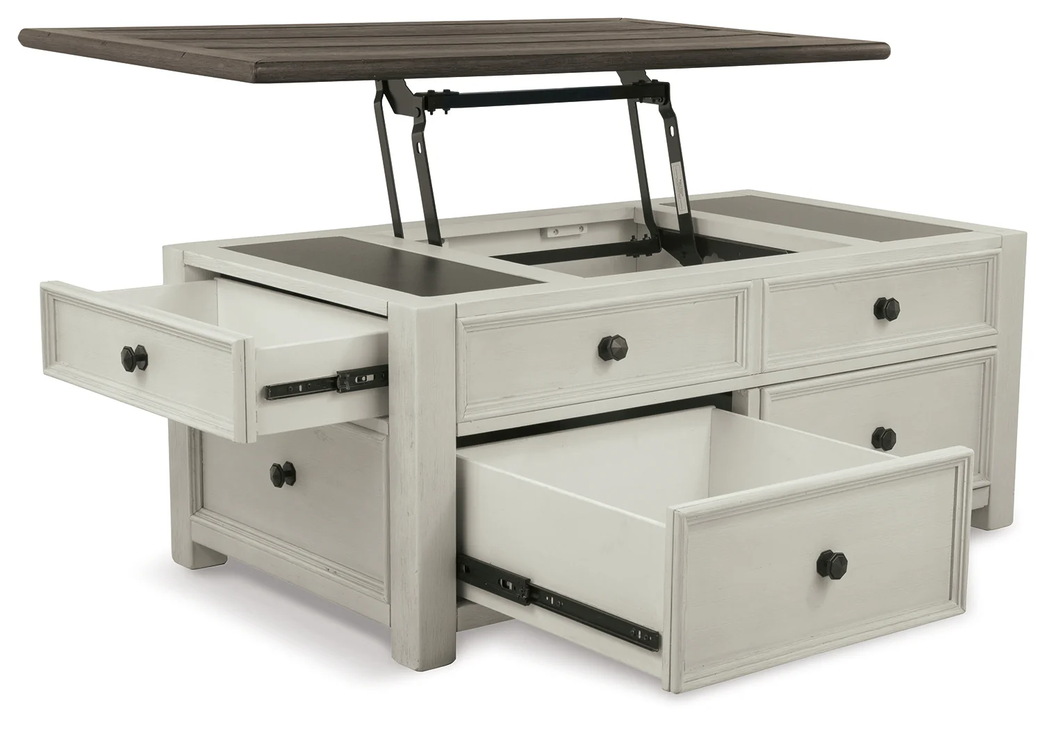 Bolanburg Two-tone Coffee Table and 2 Chairside End Tables with Console - Image 13