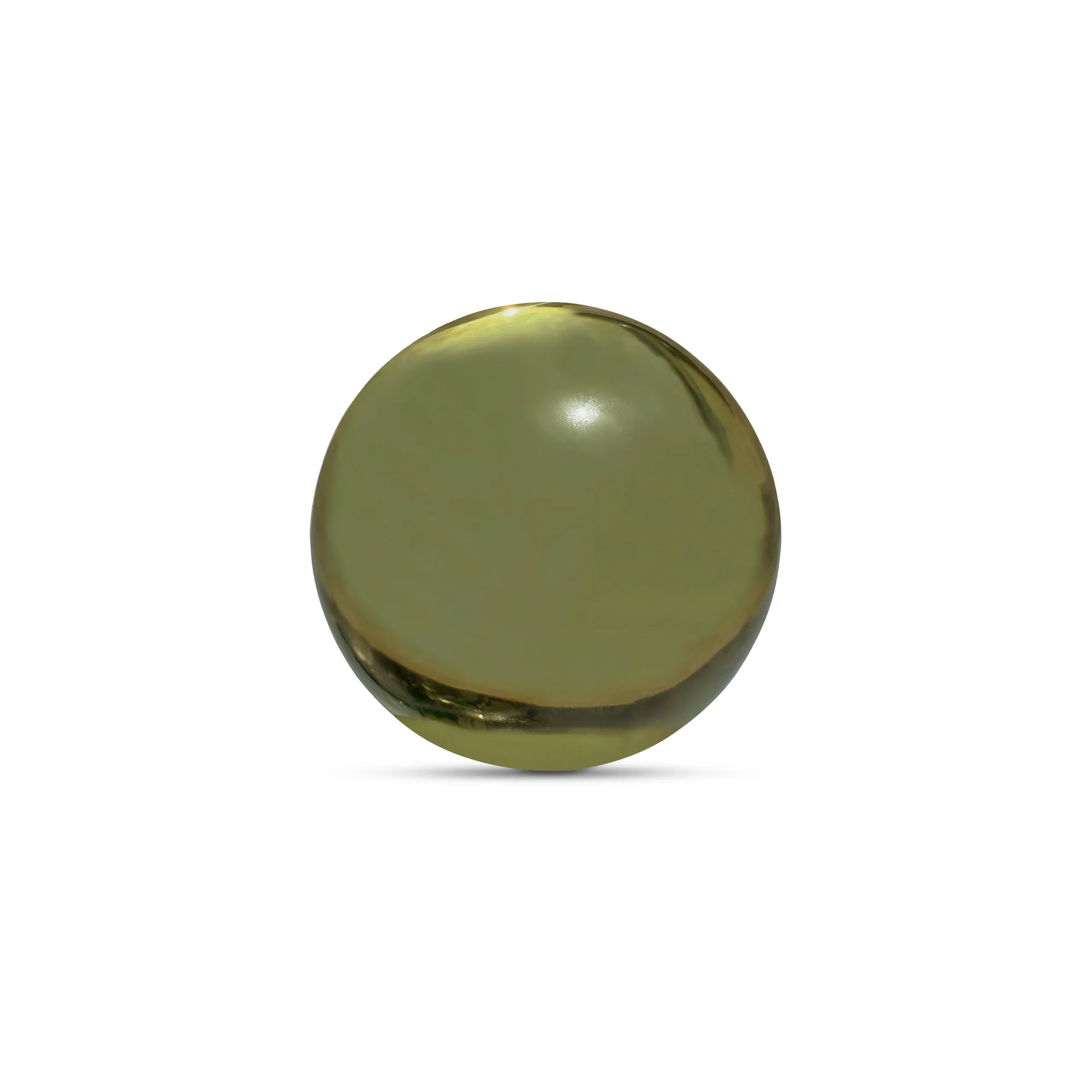 Bonn Olive Cast Glass Decorative Object - Image 3