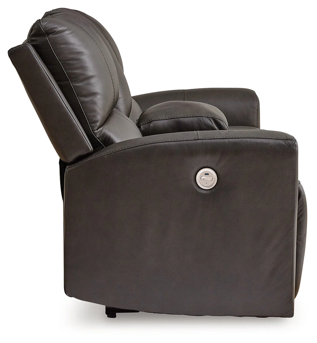 Boxmere Storm Power Loveseat w/Console (Online Special Price) - Image 5