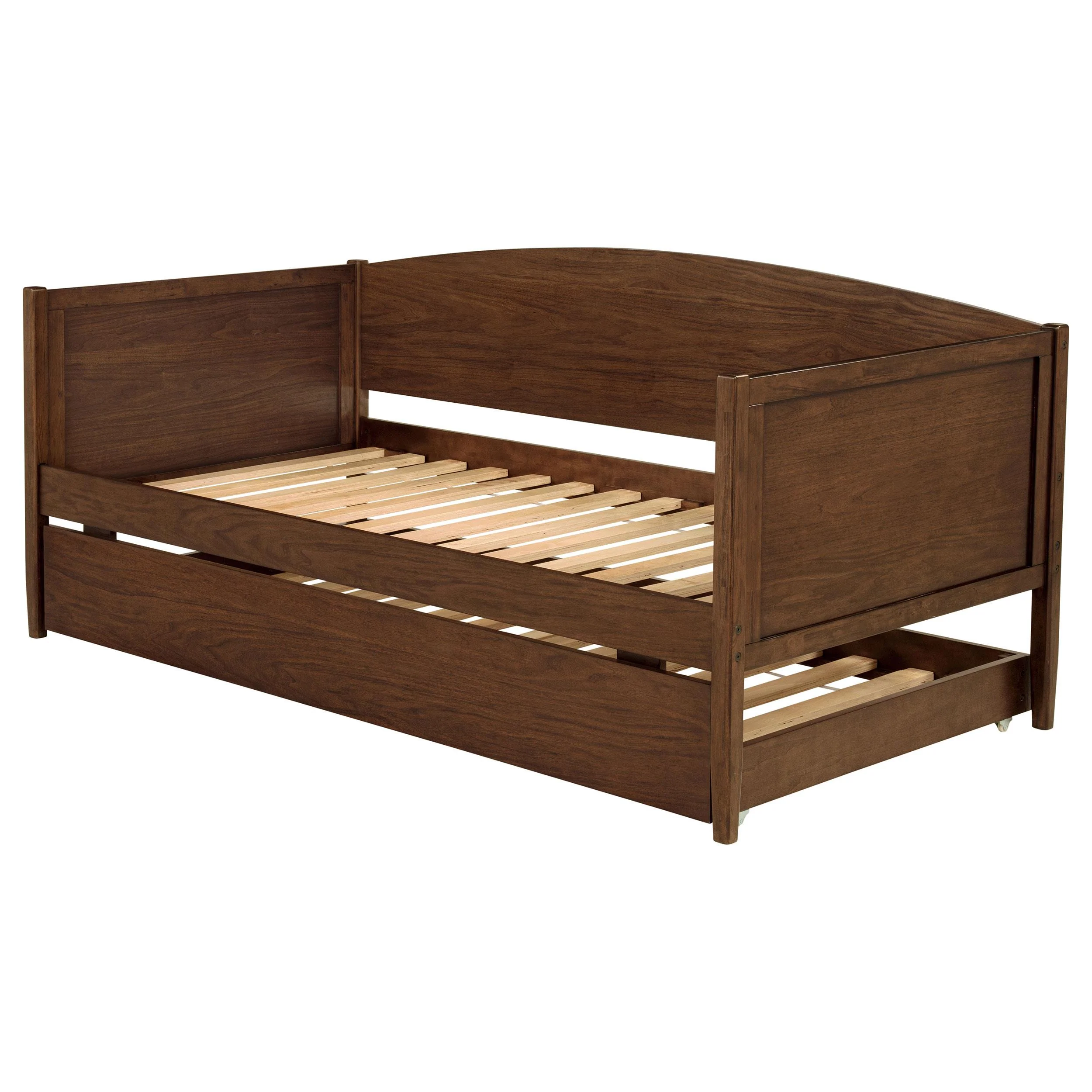 Bozeman Medium Walnut Wood Twin Daybed With Trundle - Image 6