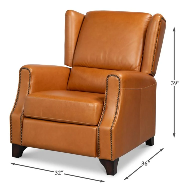 Bradford Brown Leather Recliner - Image 12