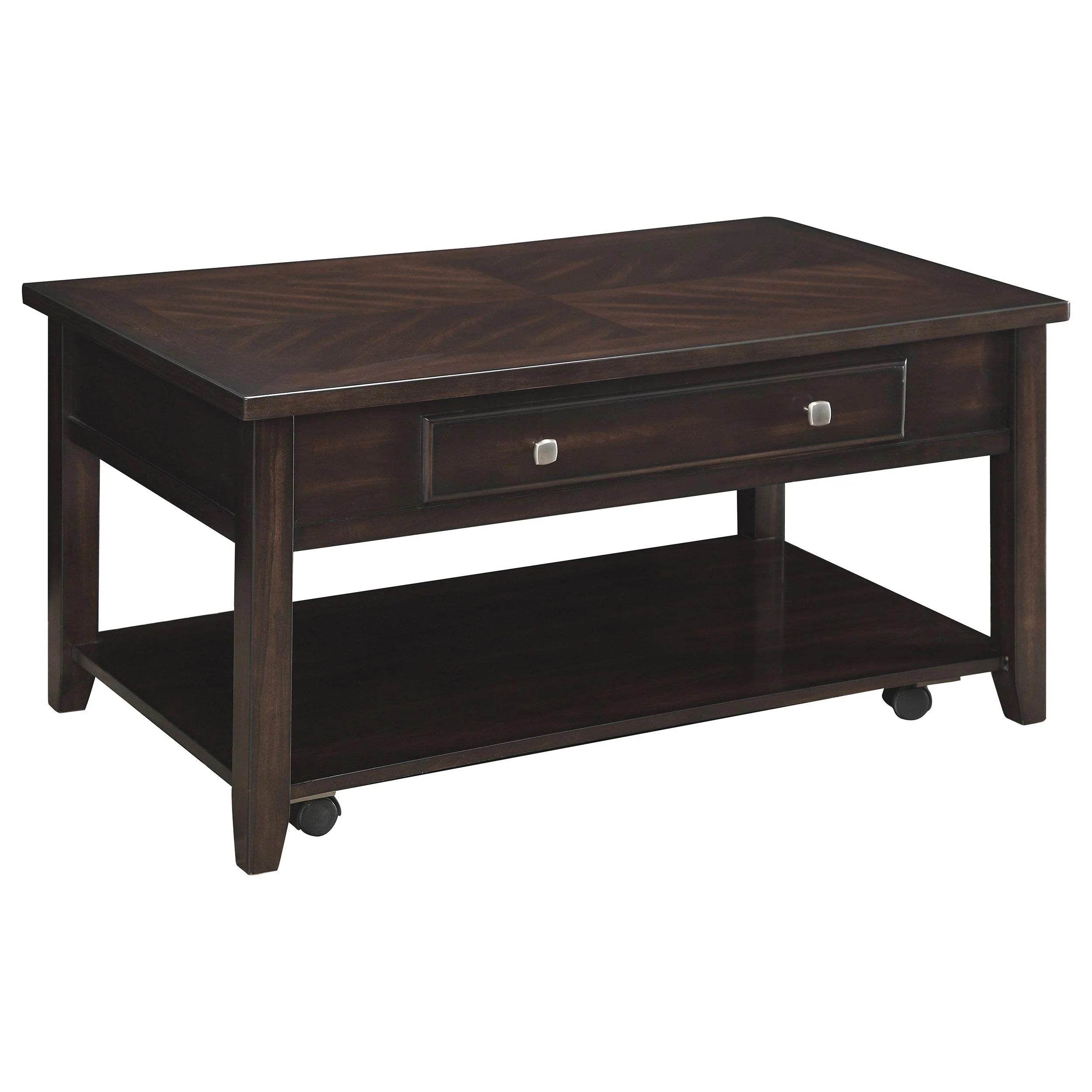 Bradford Walnut 3-piece Lift Top Coffee and End Table Set - Image 6
