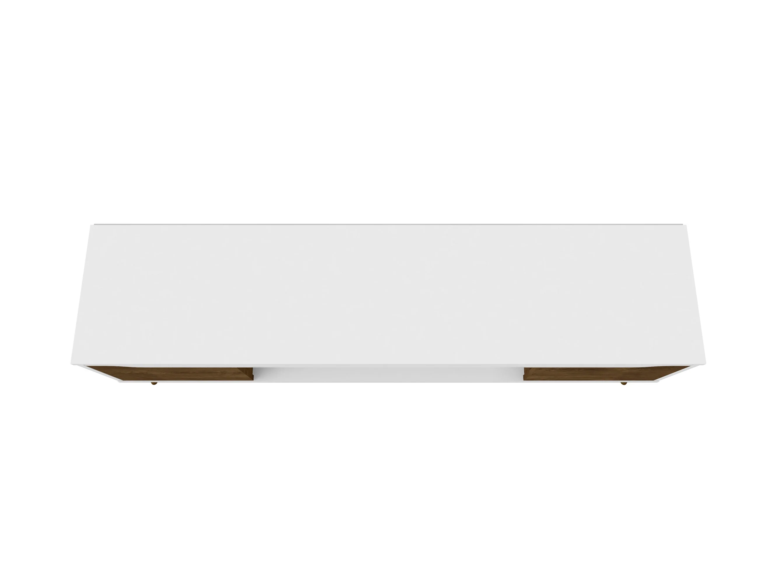 Bradley 62.99 TV Stand in White and Rustic Brown - Image 8