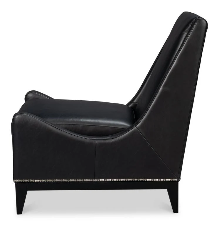Brandy Black Accent Chair - Image 5