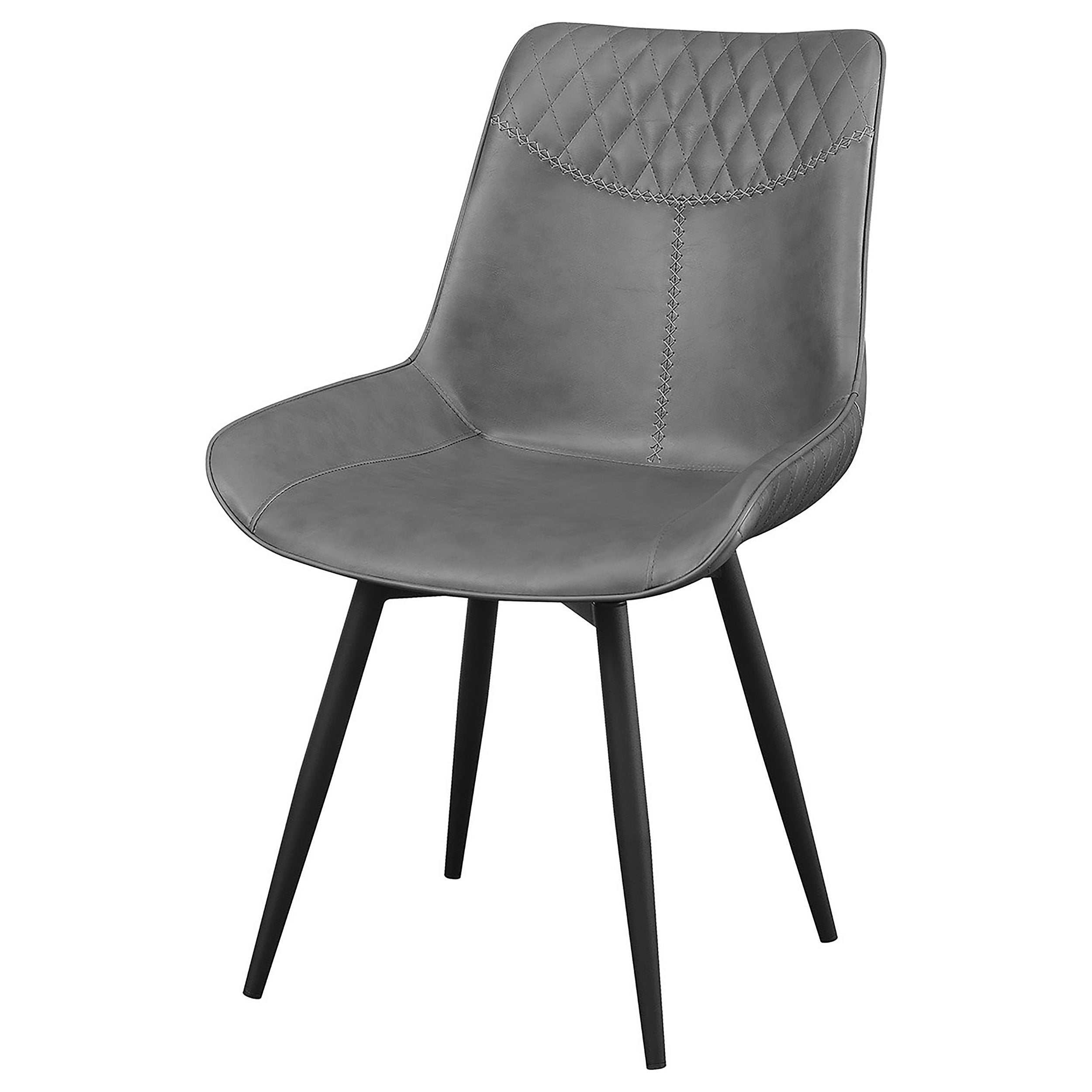 Brassie Grey / Black Swivel Side Chair (Set of 2) - Image 3