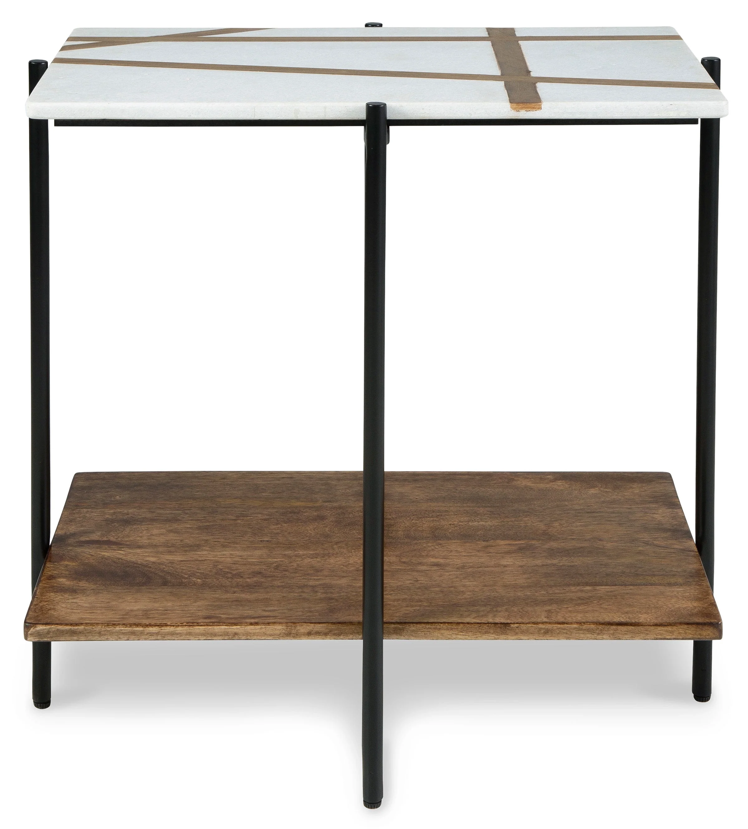 Braxmore White/Light Brown Accent Table (Online Special Price) - Image 4