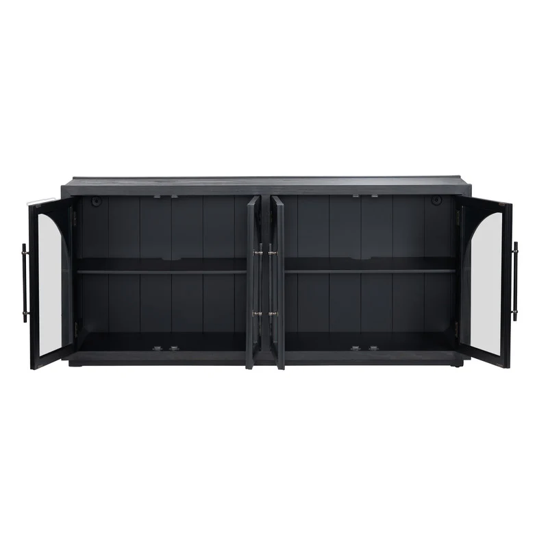 Braxton Black Four-Door Sideboard - Image 5