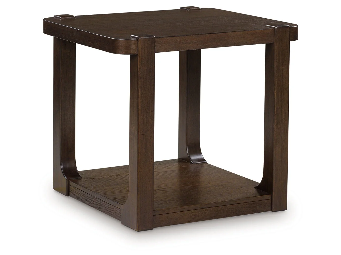 Breckington Dark Brown Rectangular End Table (Online Special Price)