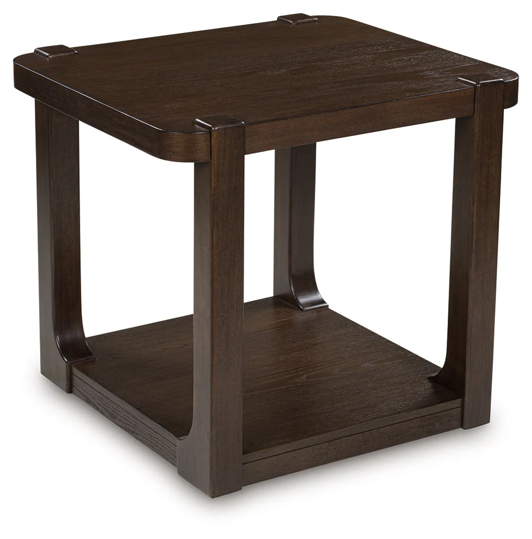 Breckington Dark Brown Rectangular End Table (Online Special Price) - Image 2