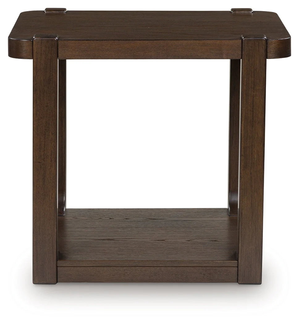 Breckington Dark Brown Rectangular End Table (Online Special Price) - Image 3