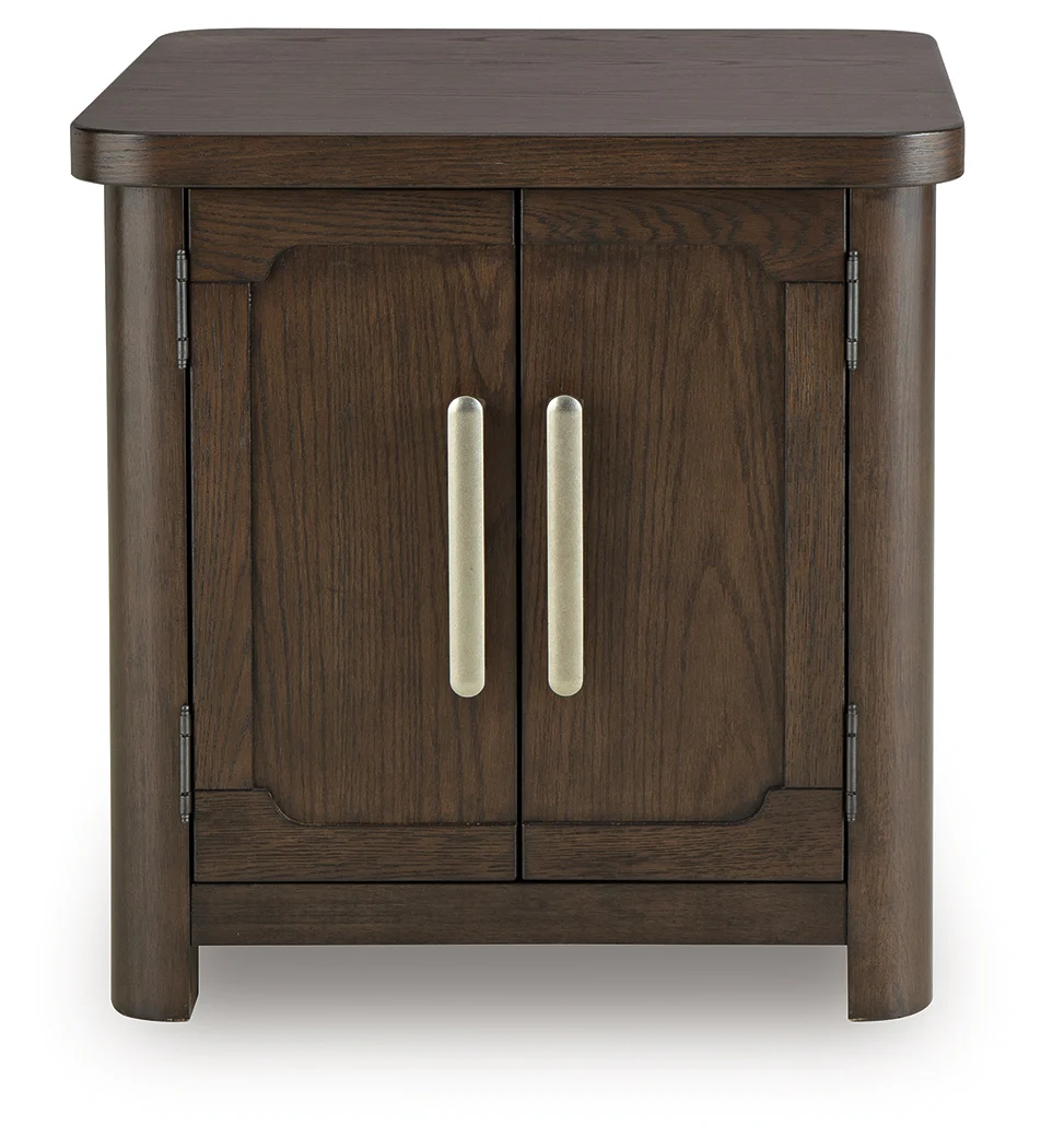 Breckington Dark Brown Rectangular End Table - Image 4