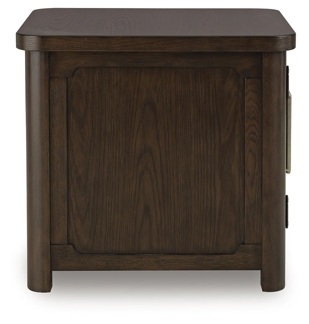Breckington Dark Brown Rectangular End Table - Image 5