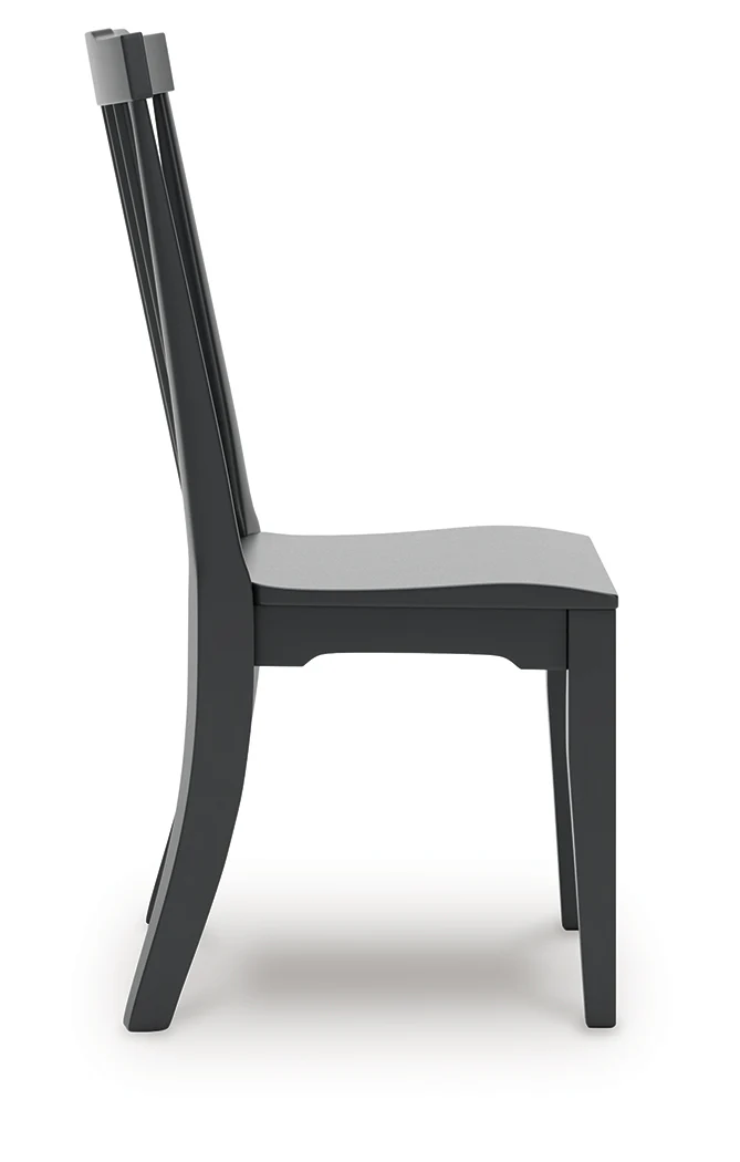 Brenkerton Grayish Brown/Black Dining Table and 4 Chairs - Image 5