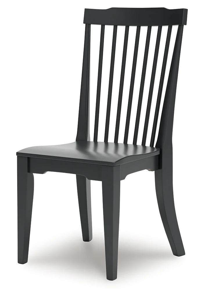 Brenkerton Grayish Brown/Black Dining Table and 4 Chairs - Image 8