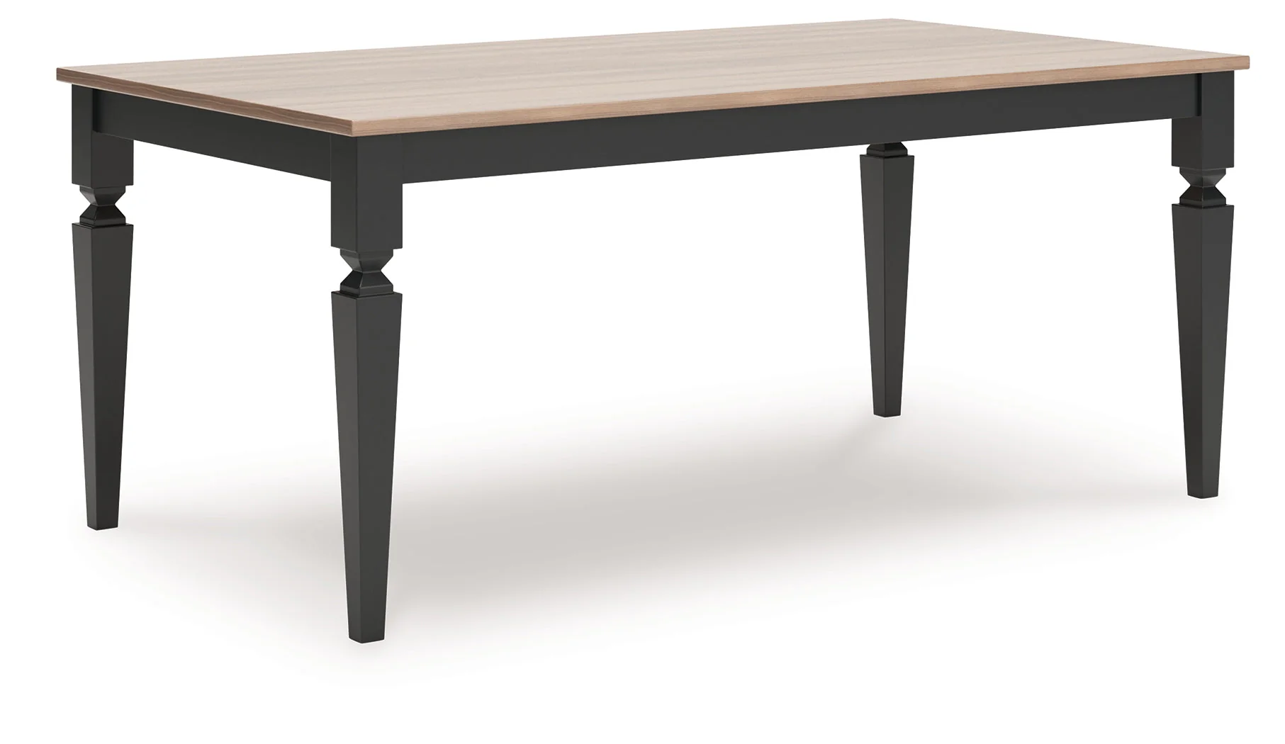 Brenkerton Grayish Brown/Black Rectangular Dining Room Table (Online Special Price) - Image 2