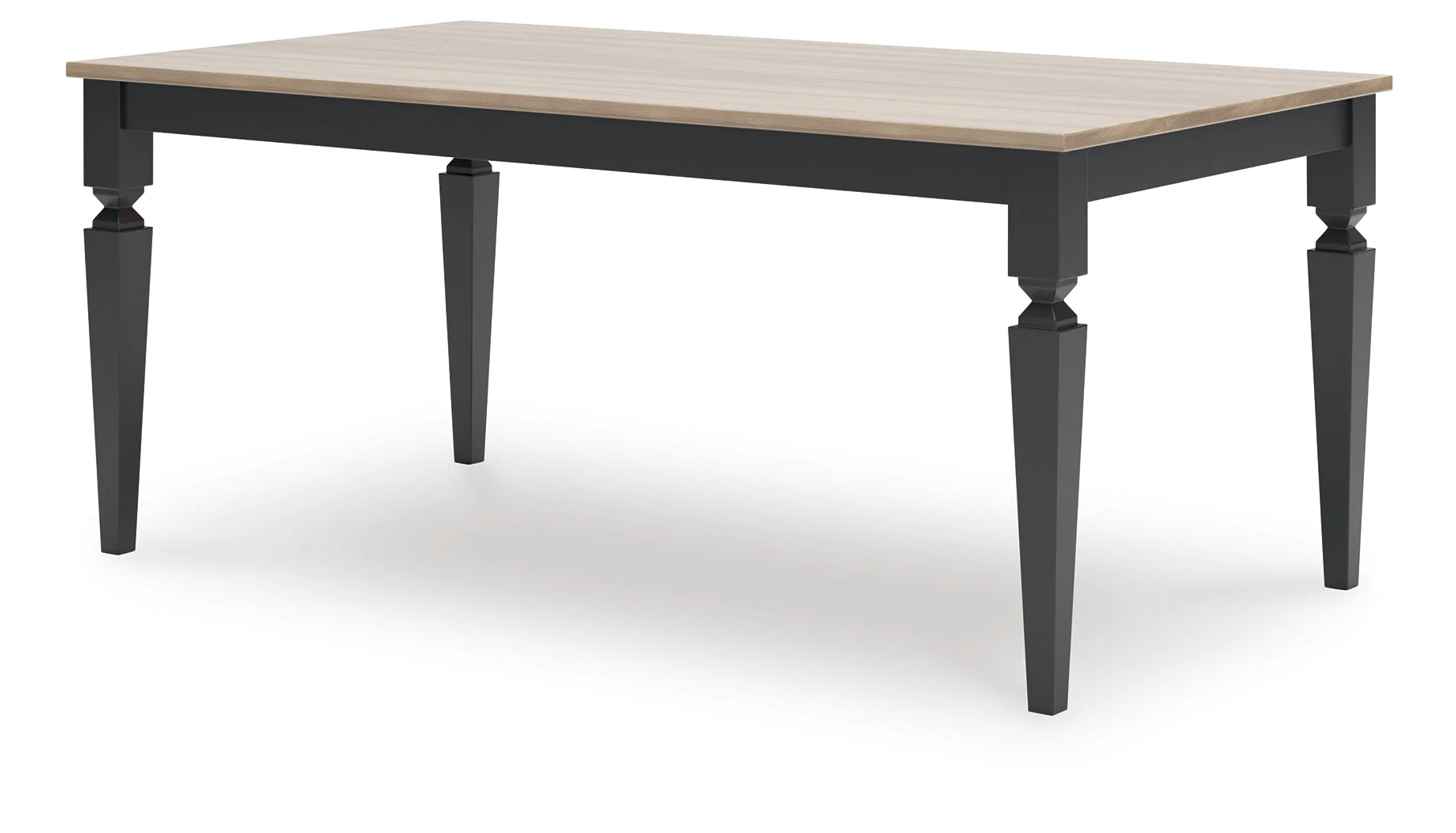 Brenkerton Grayish Brown/Black Rectangular Dining Room Table (Online Special Price) - Image 3