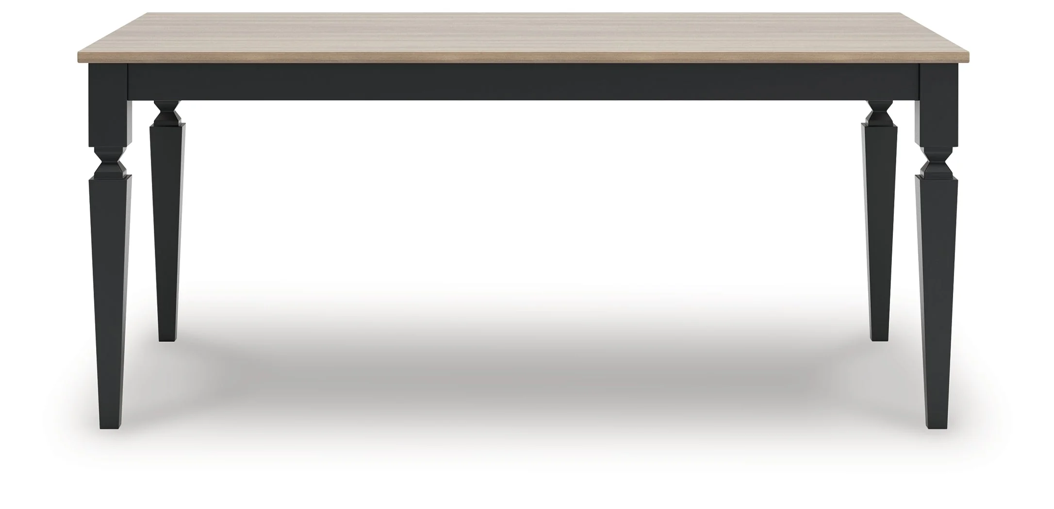 Brenkerton Grayish Brown/Black Rectangular Dining Room Table (Online Special Price) - Image 4