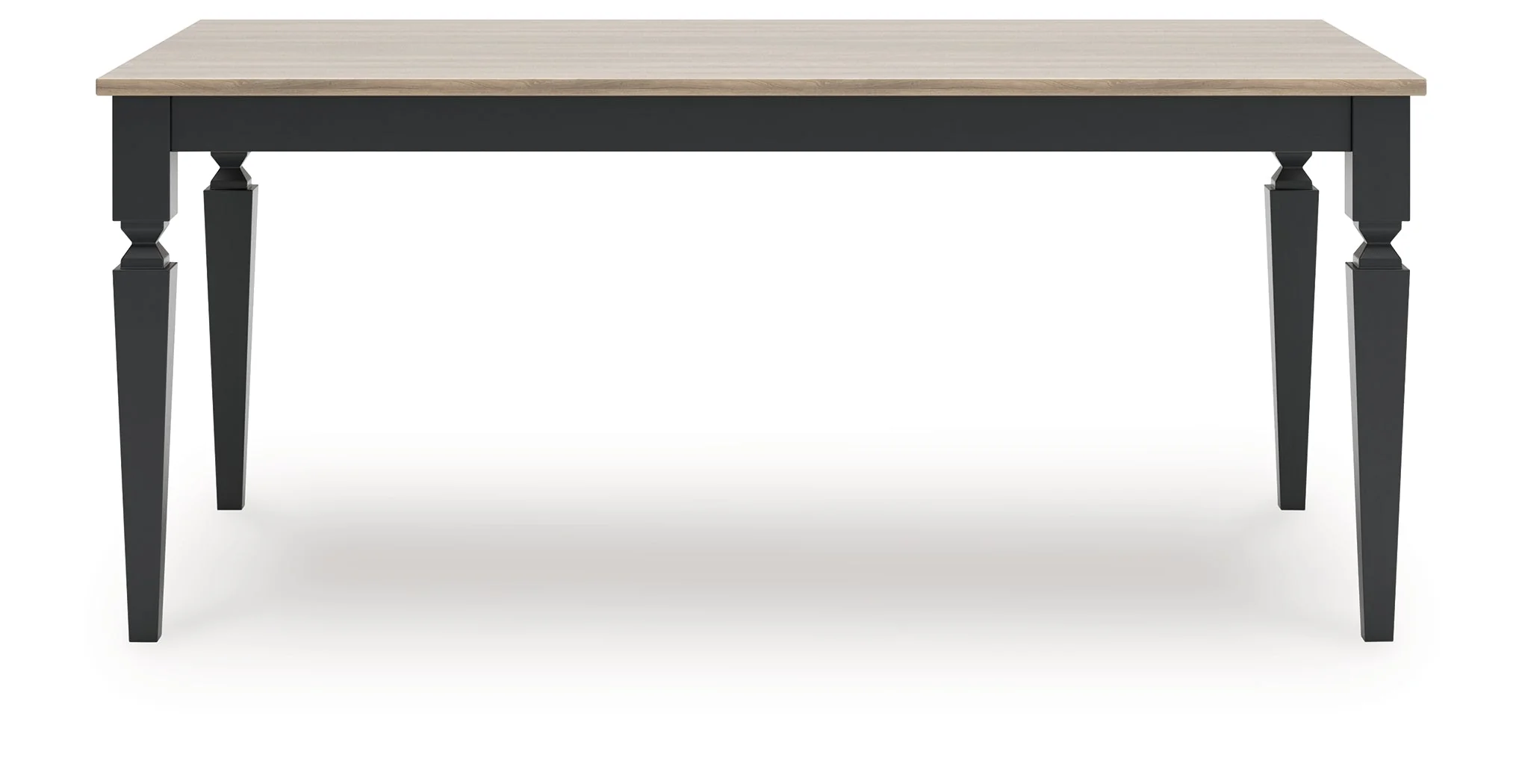 Brenkerton Grayish Brown/Black Rectangular Dining Room Table (Online Special Price) - Image 5