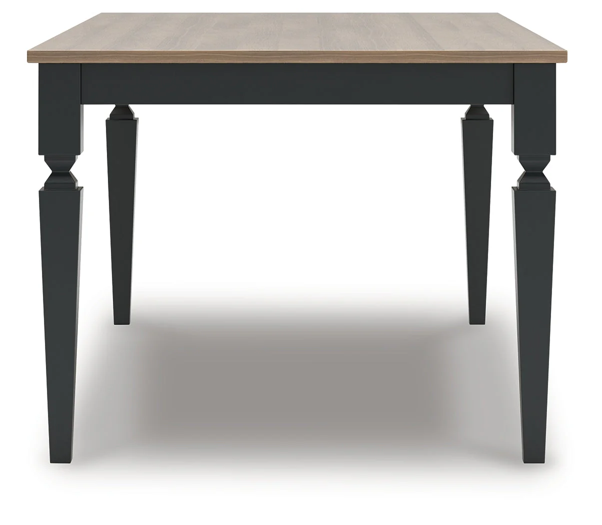 Brenkerton Grayish Brown/Black Rectangular Dining Room Table (Online Special Price) - Image 6