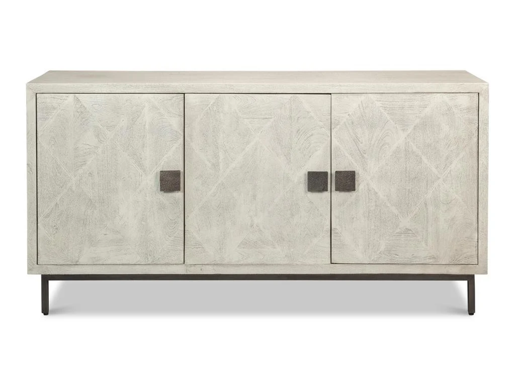 Bricka Grey Three Door Sideboard
