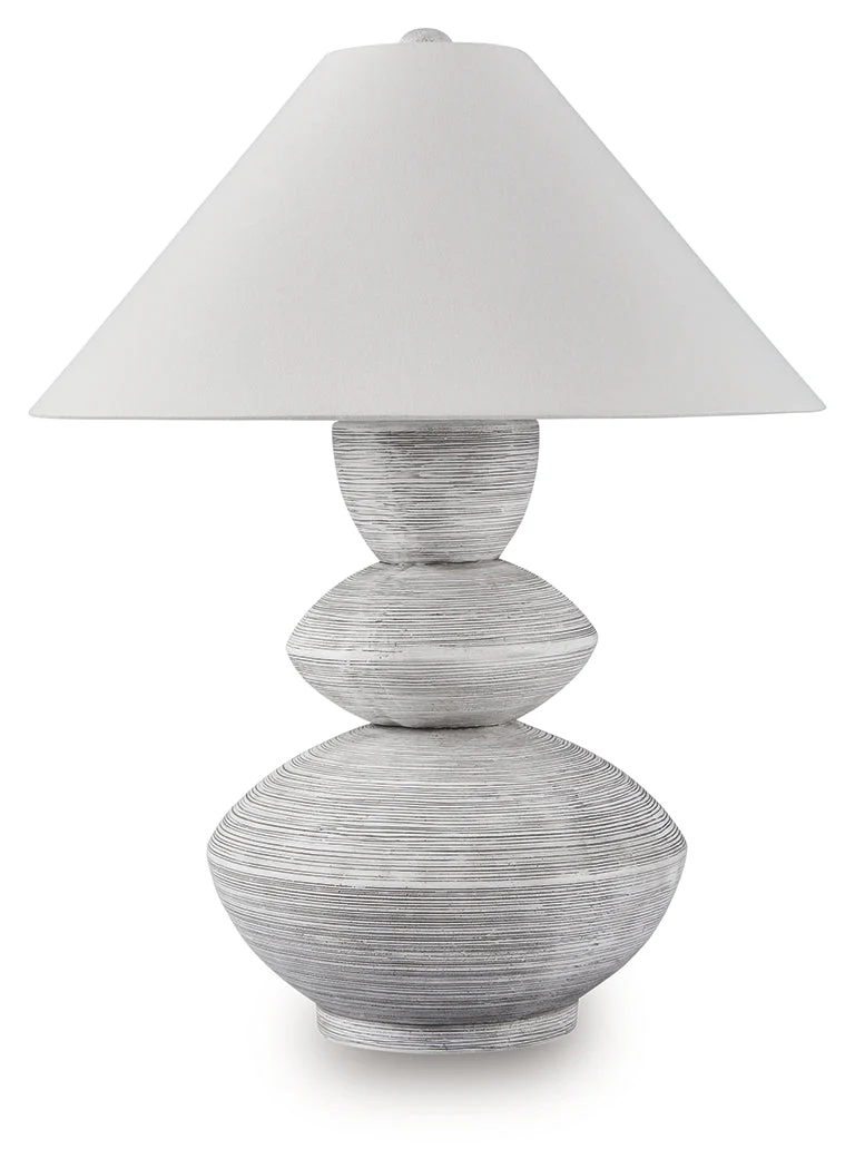 Brickdon Distressed White Poly Table Lamp (Online Special Price) - Image 2