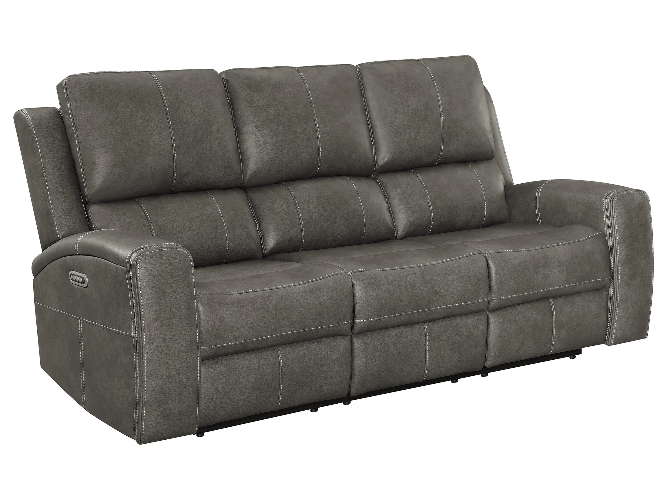 Brickston Charcoal Triple Power Reclining Sofa