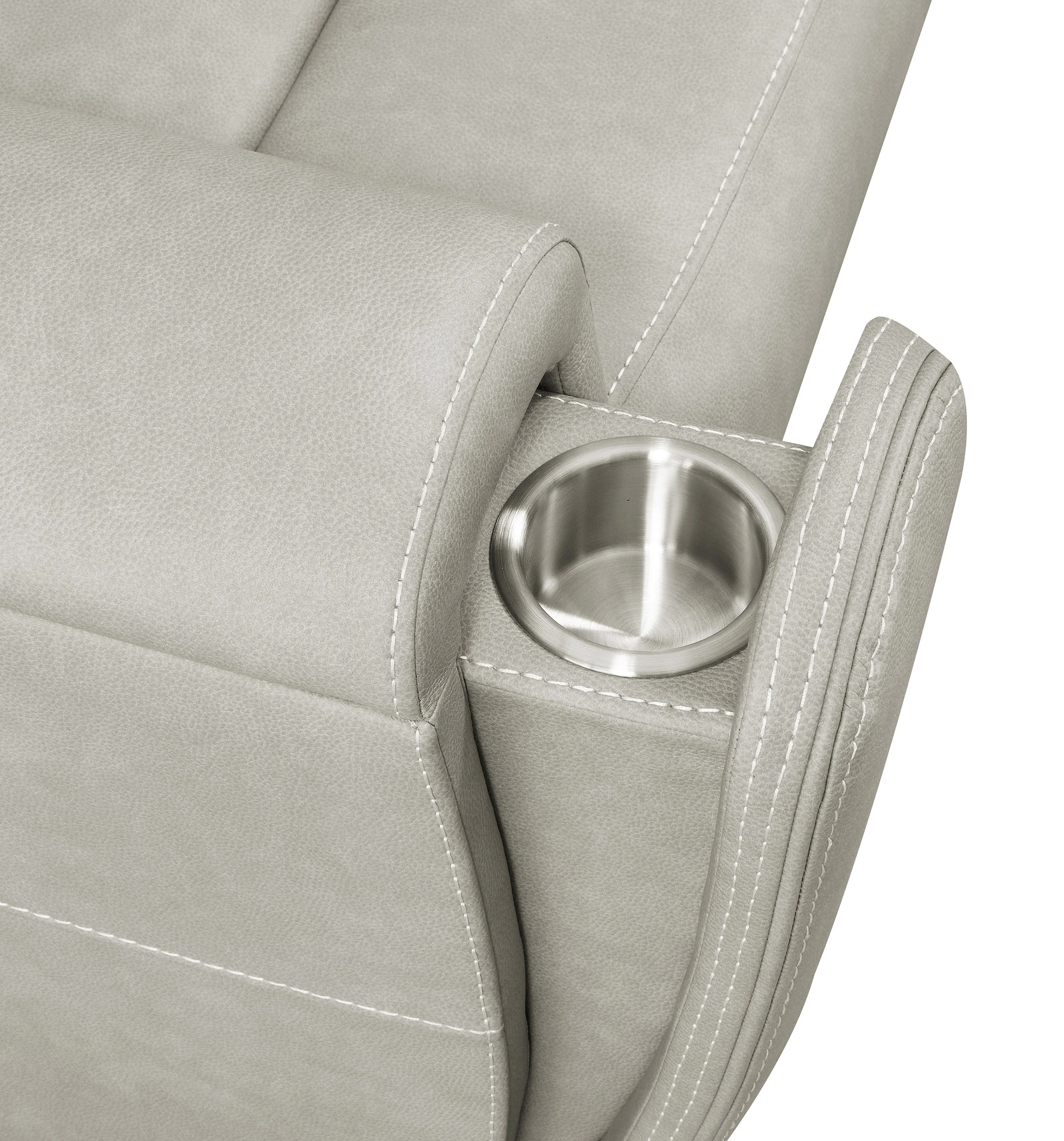 Brickston Grey 2-piece Triple Power Reclining Sofa Set - Image 11
