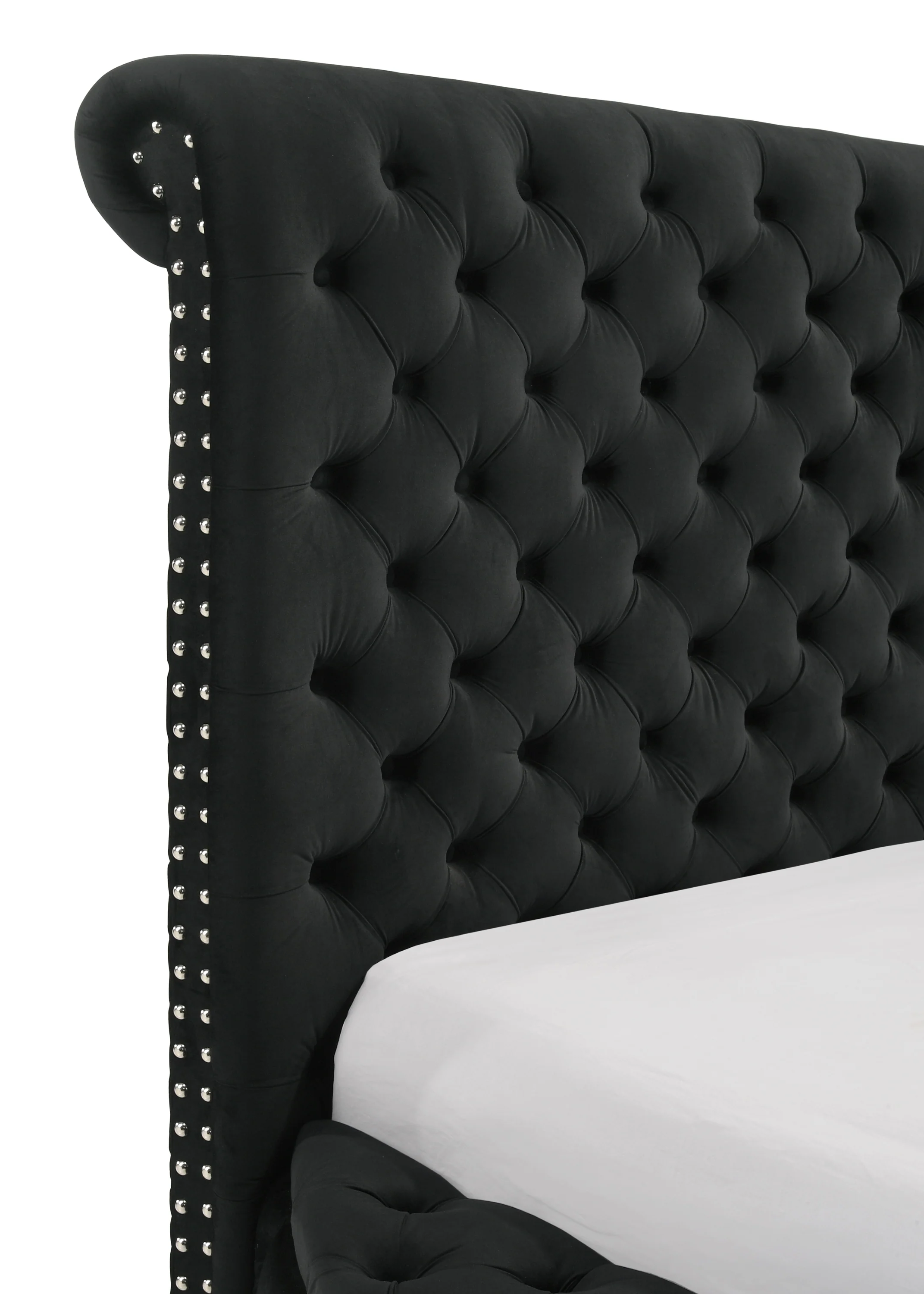 Brigitte Black Queen Upholstered Storage Bed - Image 5