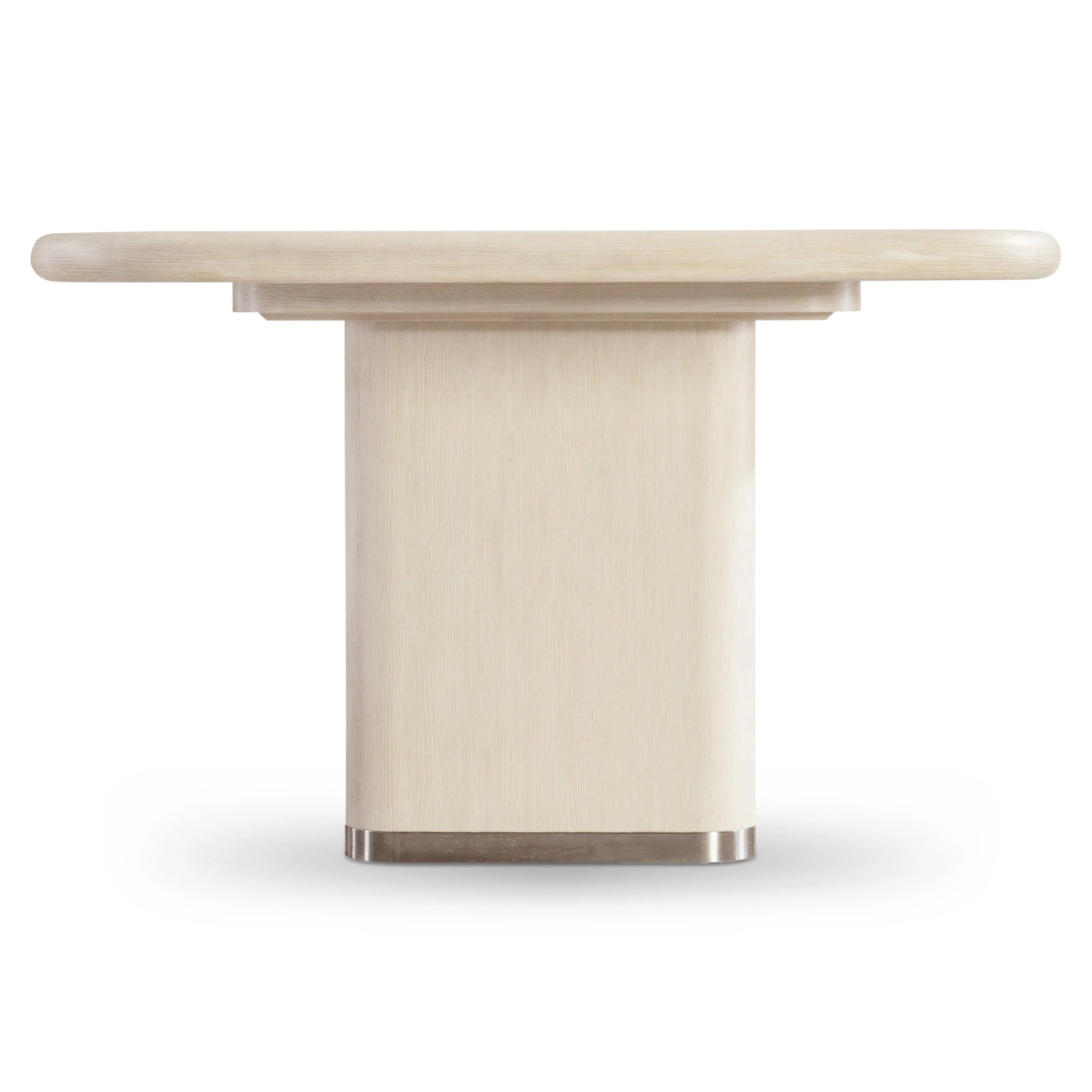 Brigitte Polished Stainless Steel/Ecru Dining Table - Image 5