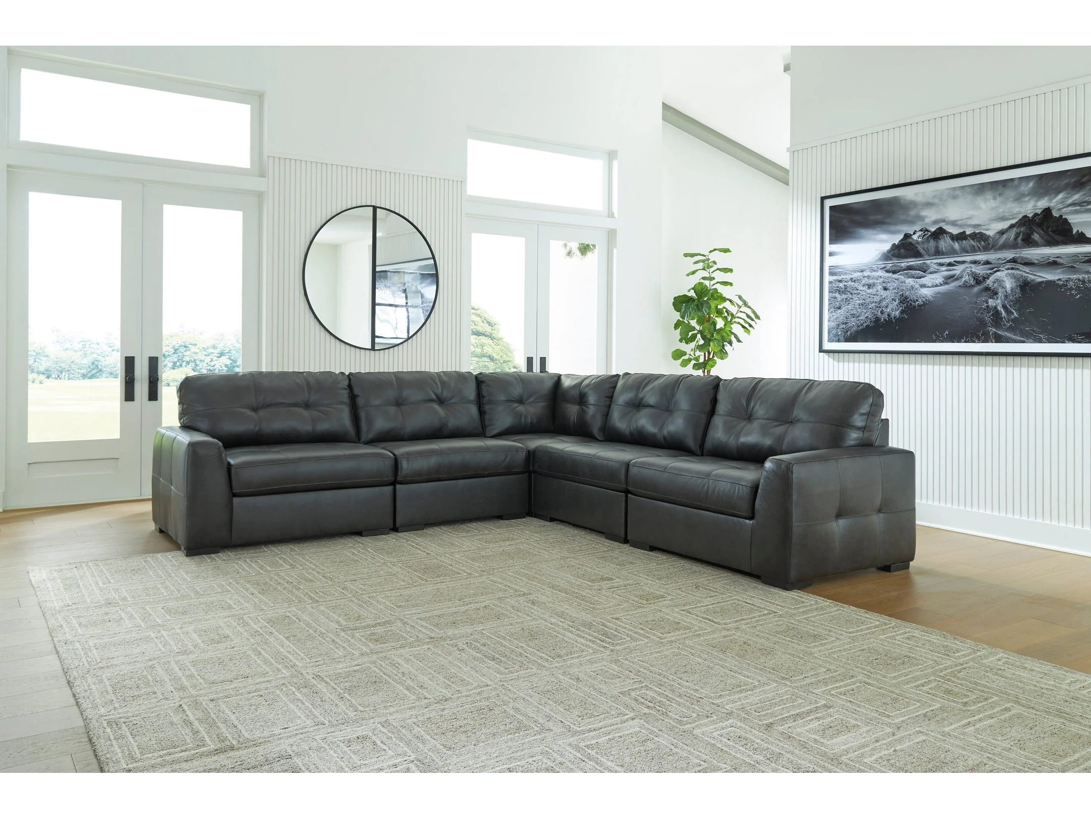 Brindley Pier Fog 5-Piece Sectional (Online Special Price)