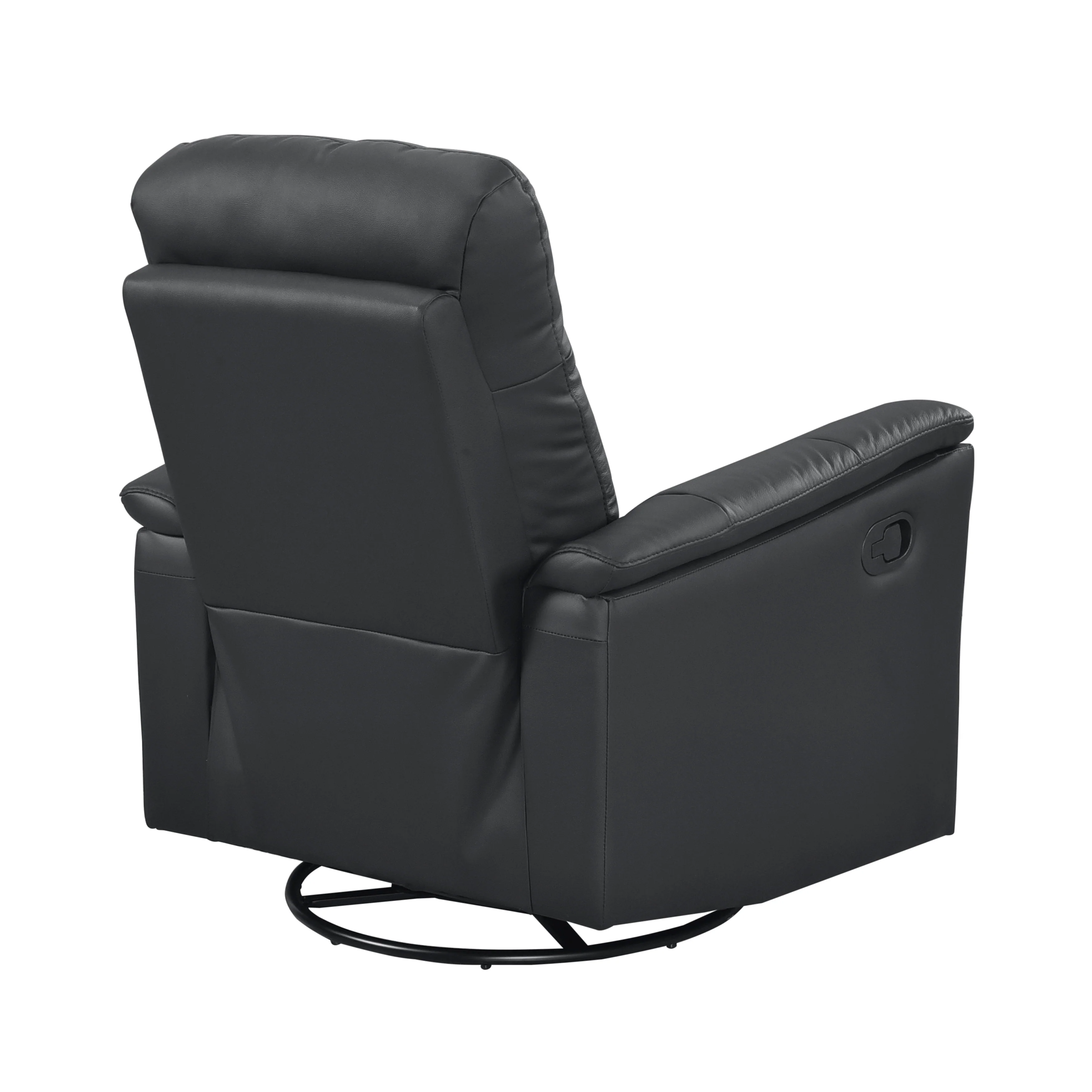 Bristow Black Swivel Glider Reclining Chair - Image 4
