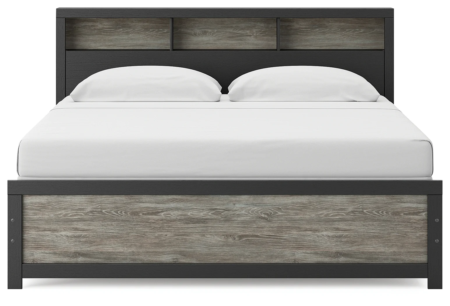 Broachmyn Black/Gray King Bookcase Bed - Image 5