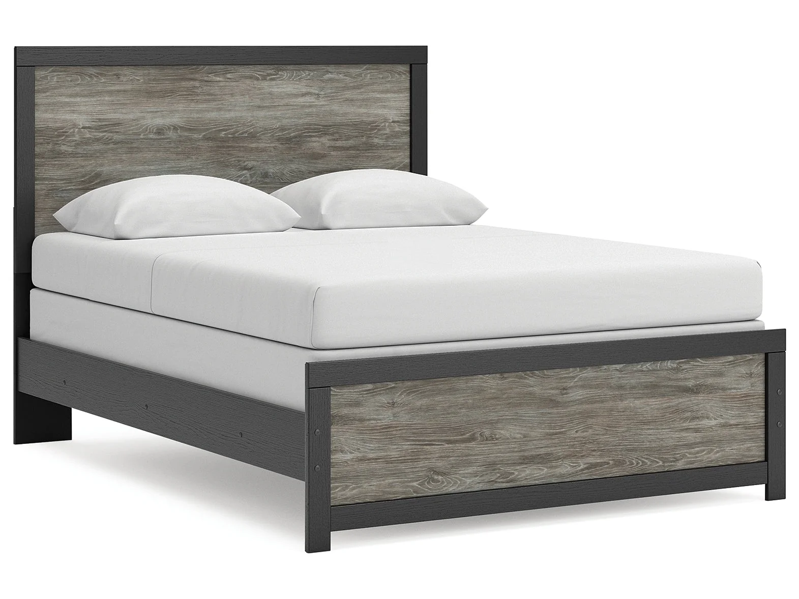 Broachmyn Black/Gray Queen Panel Bed