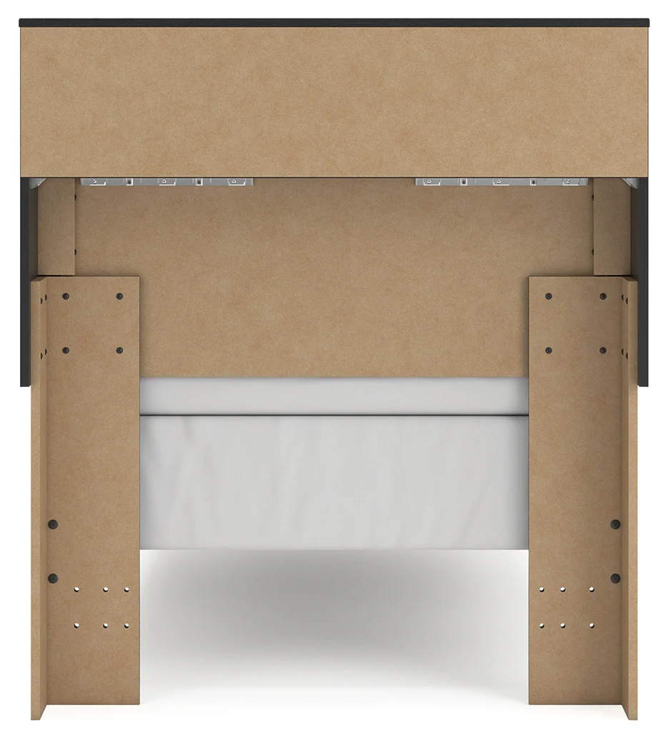 Broachmyn Black/Gray Twin Bookcase Bed (Online Special Price) - Image 4