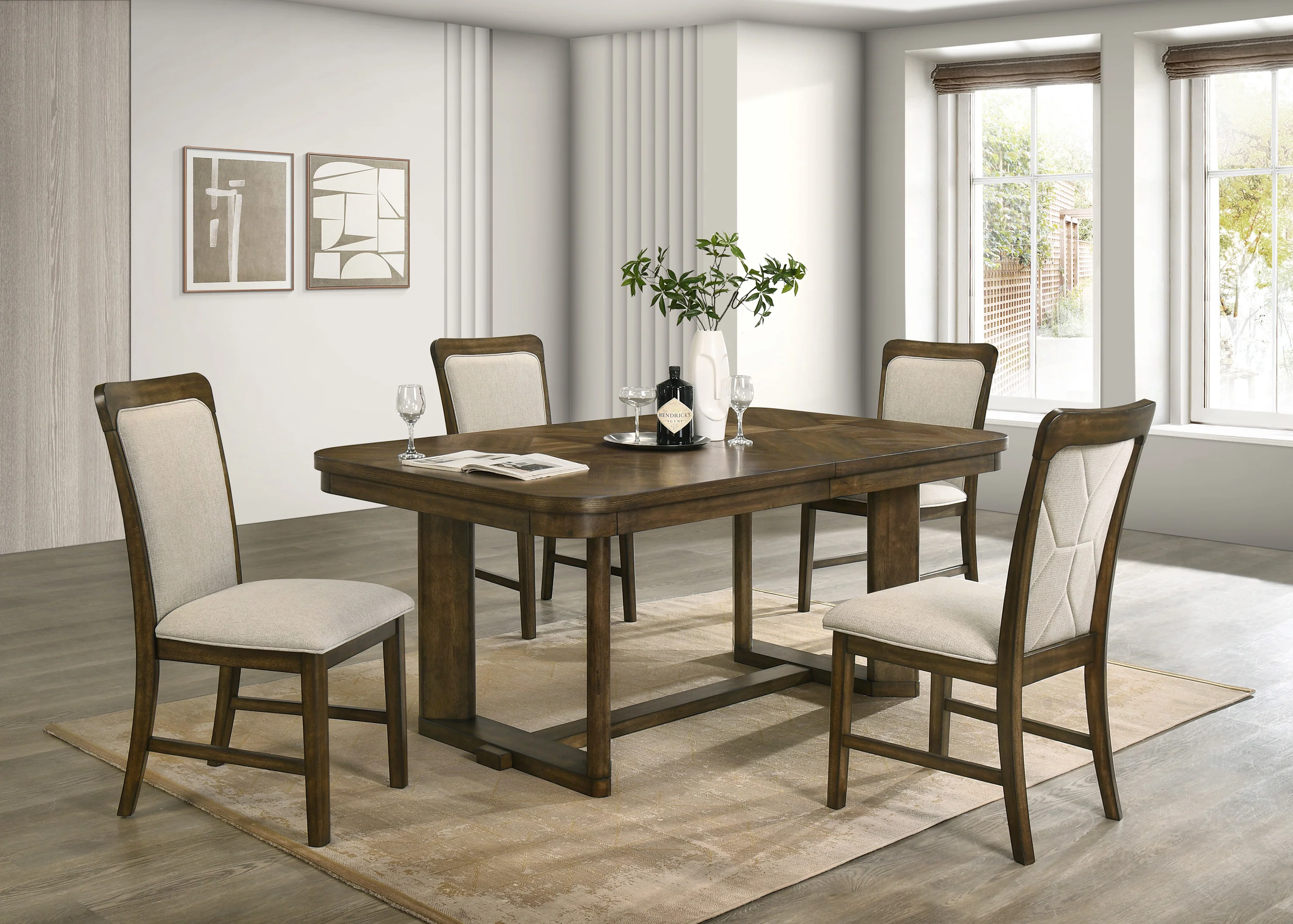 Broadmoor Brown Extendable Dining Table - Image 12