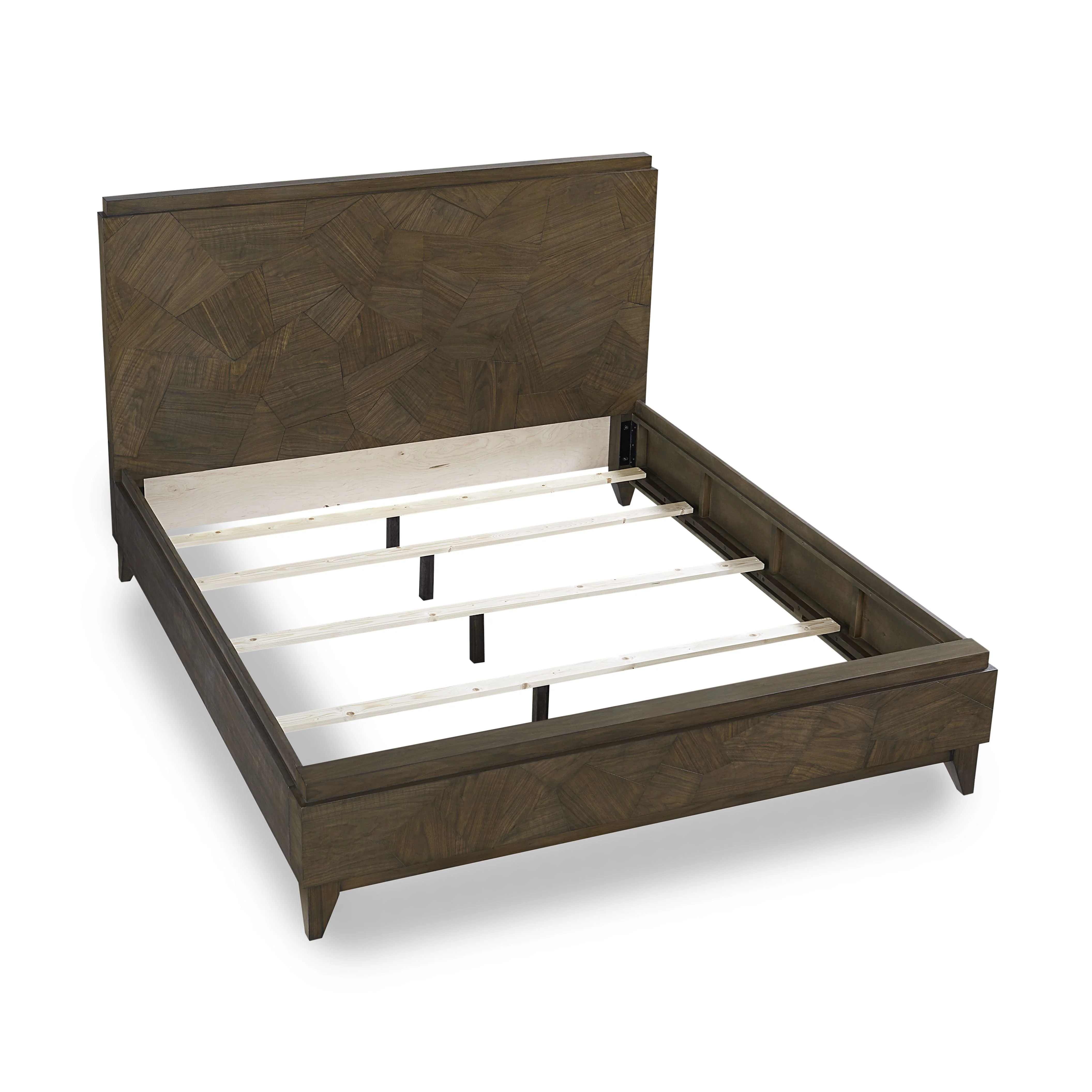 Broderick Wood Queen Panel Bed in Wild Oats Brown - Image 6