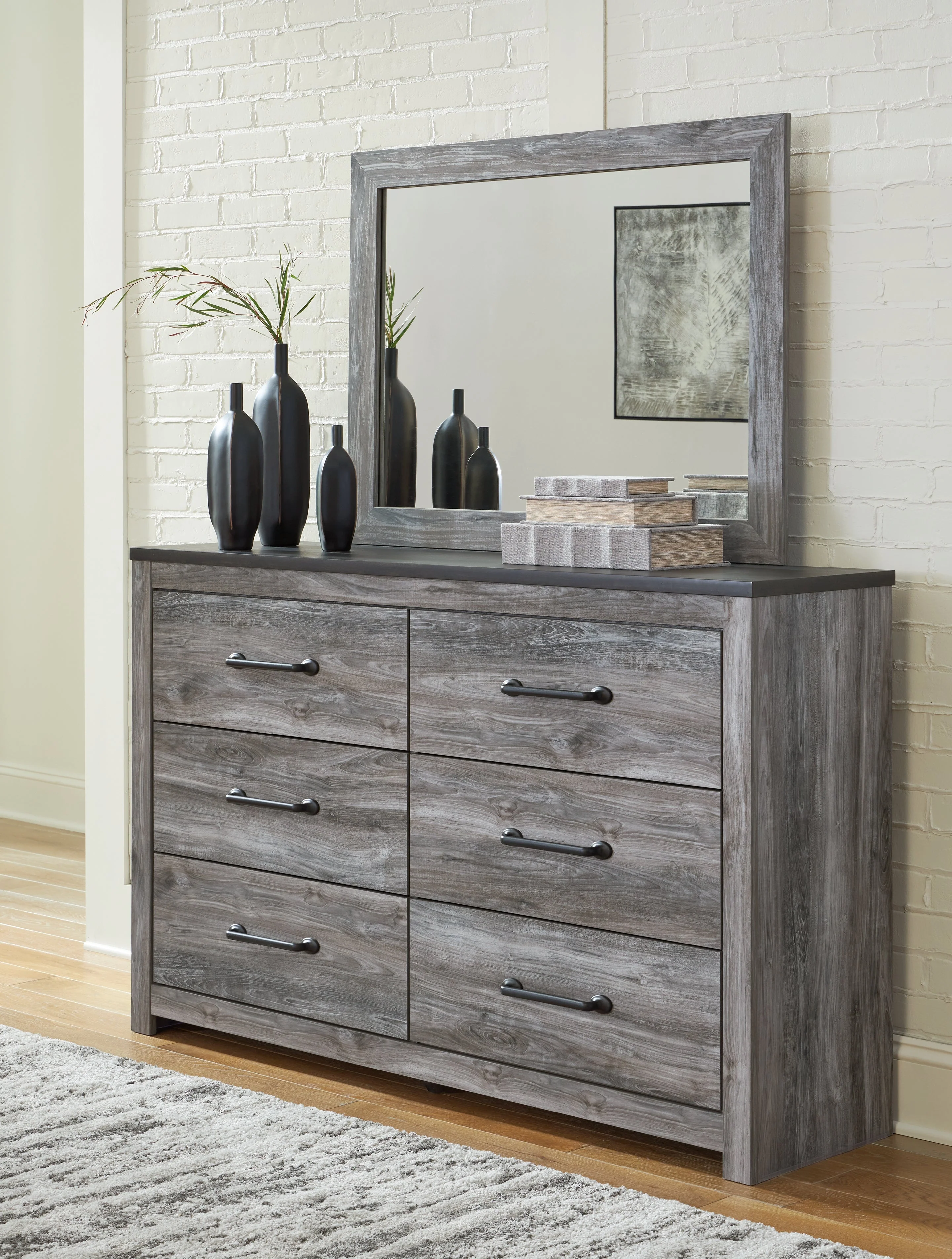 Bronyan Dark Gray Queen Panel Bedroom Set with Dresser, Mirror, Chest and 2 Nightstands (Online Special Price) - Image 18