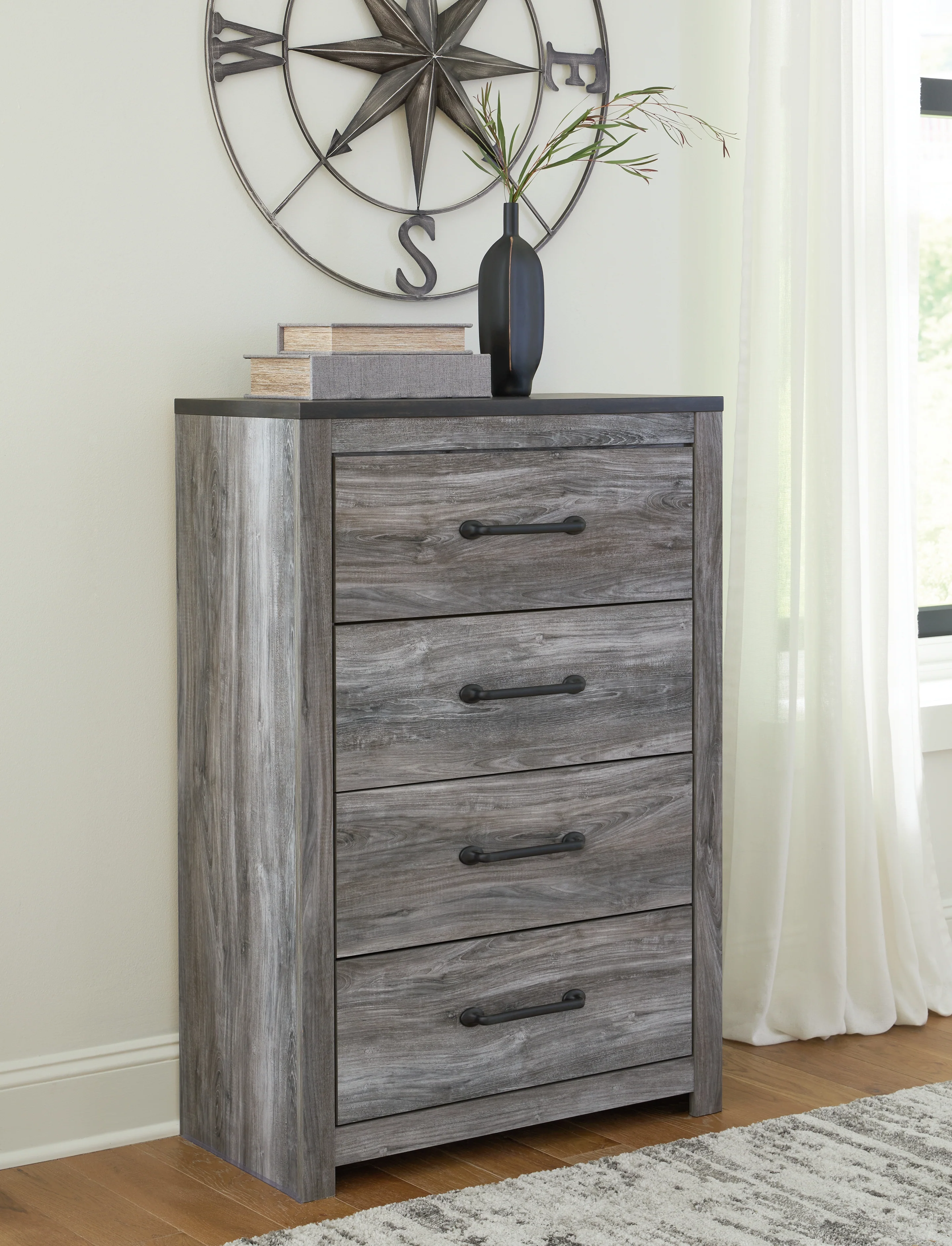 Bronyan Dark Gray Queen Panel Bedroom Set with Dresser, Mirror, Chest and 2 Nightstands - Image 19