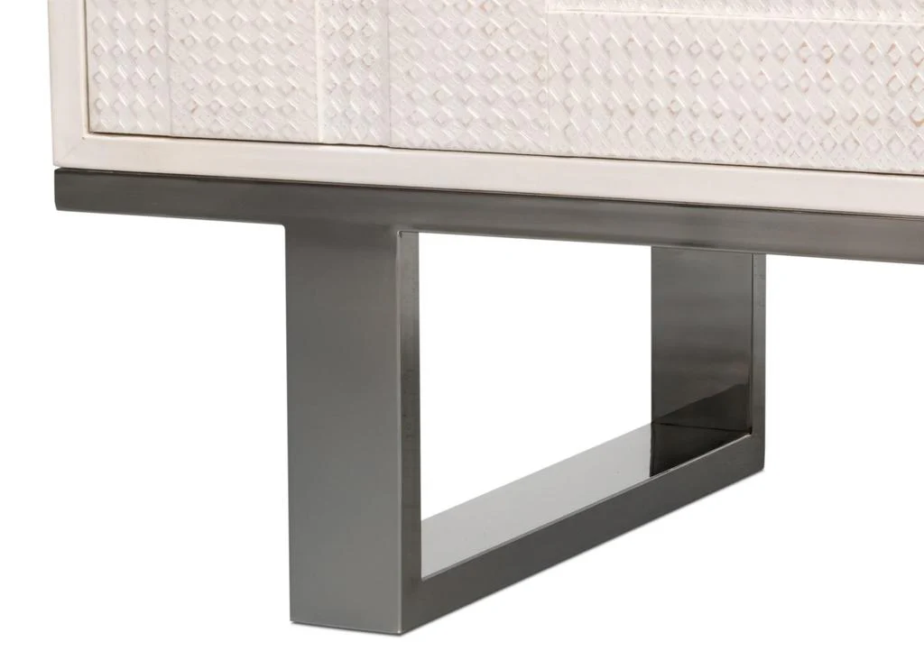 Bronzini White Credenza - Image 6