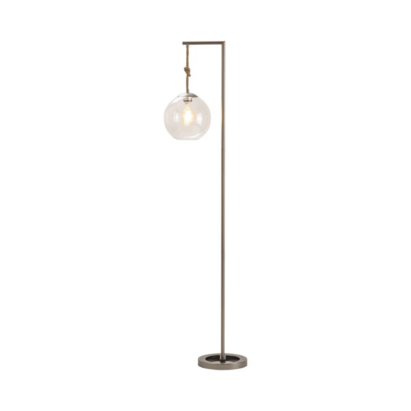 Brooks Grey/Transparent Floor Lamp - Image 2