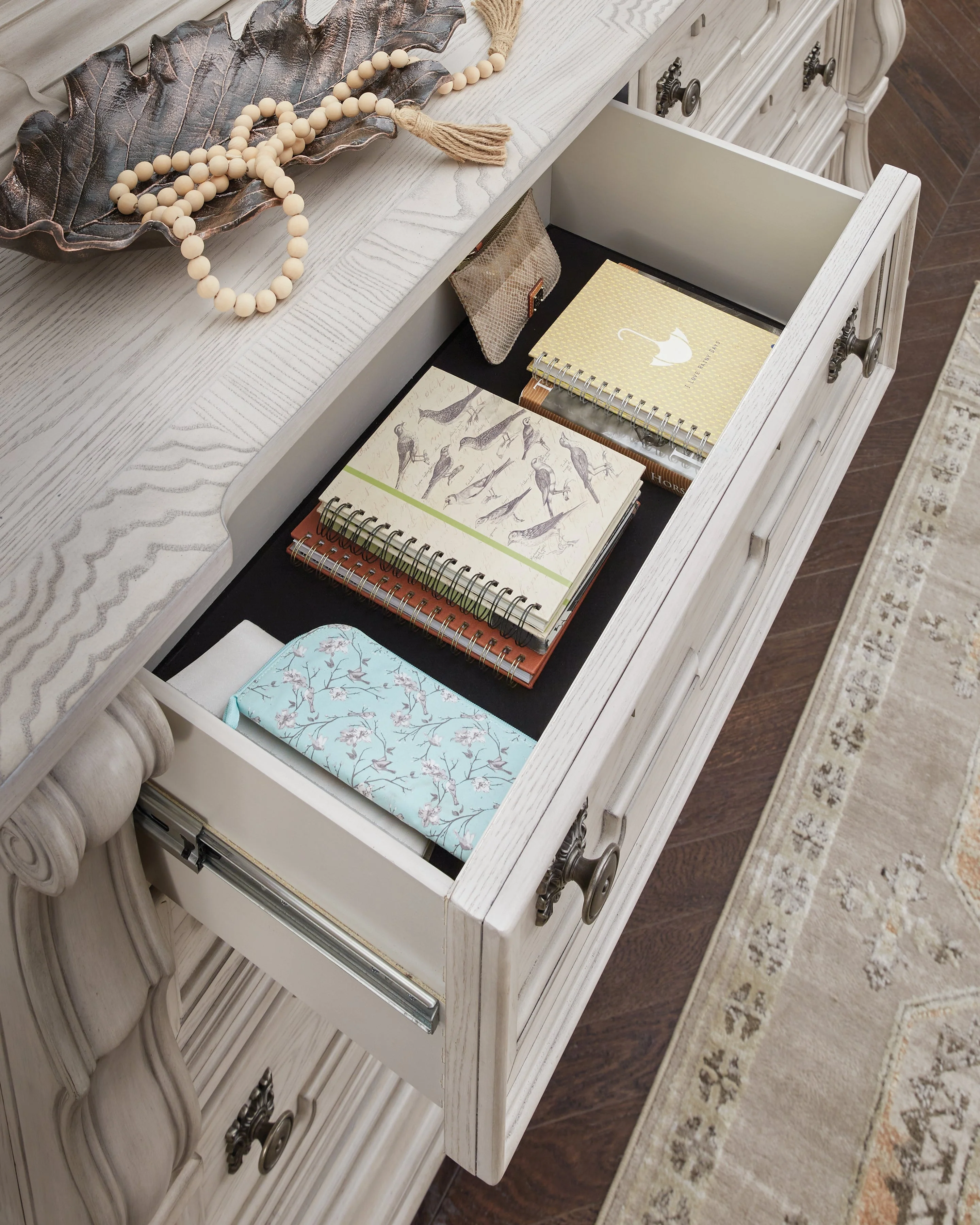Bruchandi Antique White Dresser and Mirror (Online Special Price) - Image 7