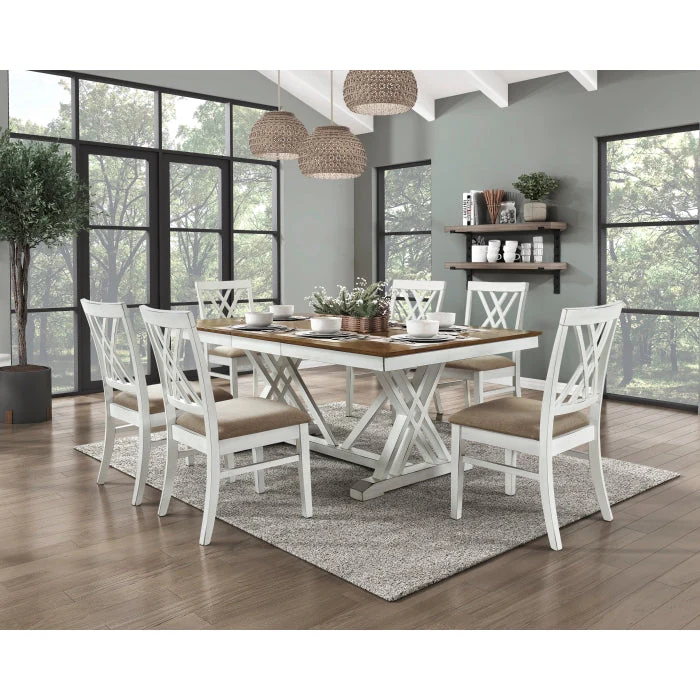 Brunson White/Khaki Side Chair (Set of 2) - Image 14