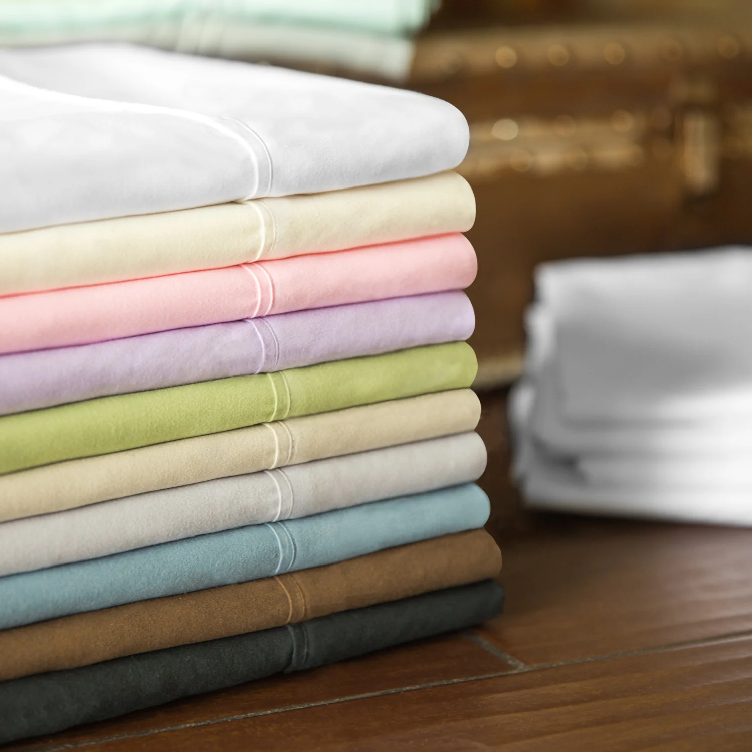 Brushed Microfiber Blush Twin Sheet Set - Image 3