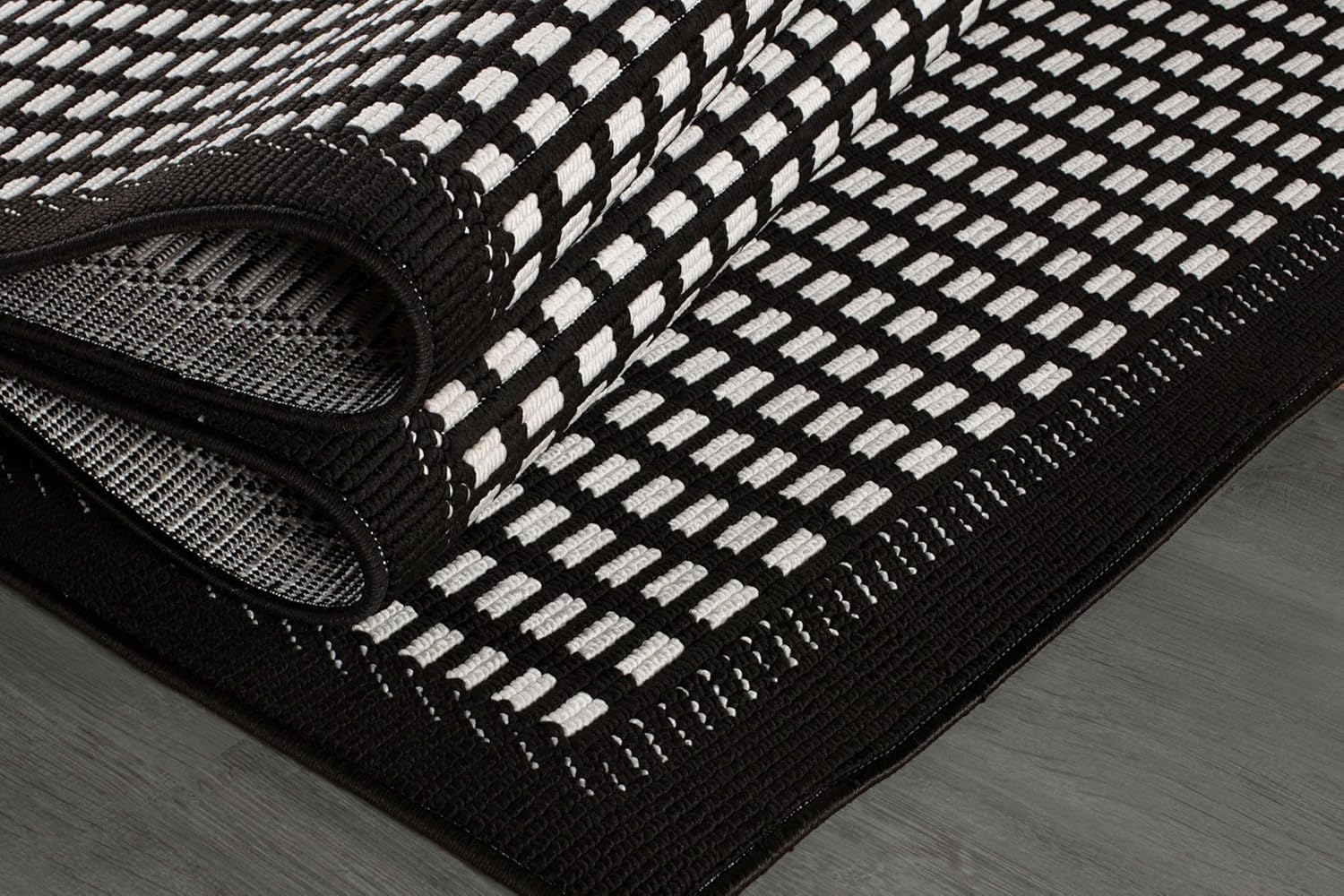 Bunny Black White Geometric Modern Luxury Zebra Micro Loop Soft Non Shedding Area Rugs - Image 7